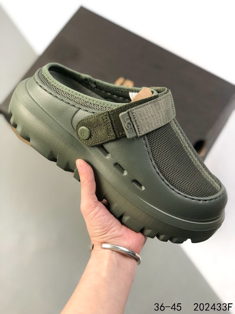 🈴️ Sandalias de mujer UGG, sandalias de una sola pieza modernas y versátiles, zapatos de playa, pantuflas sin cordones…