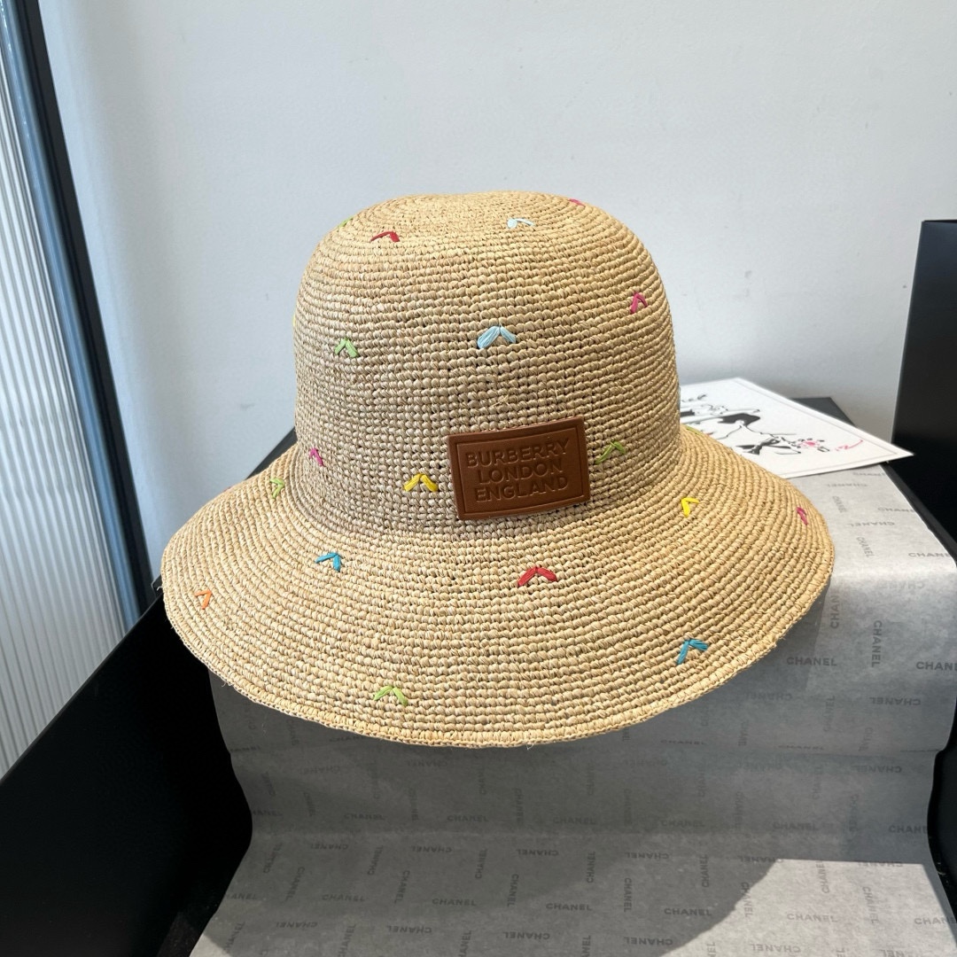 [Burberry Hats]Burberry new Lafite straw hat Heavy industry creates a pure han