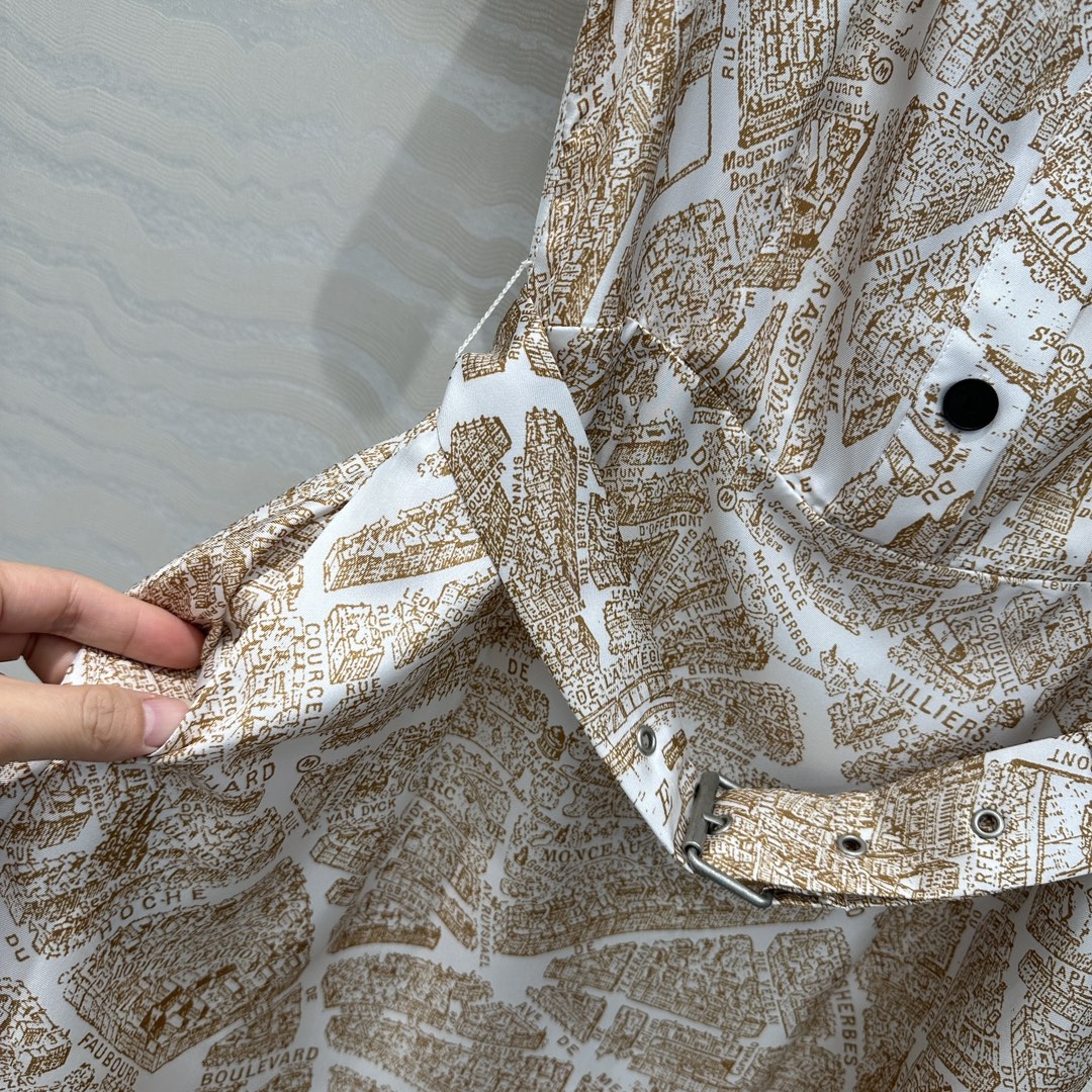 Elegant Silk Dress with Belt Design for Skinny and Tall Women, Sizes S to XL - 图片 5