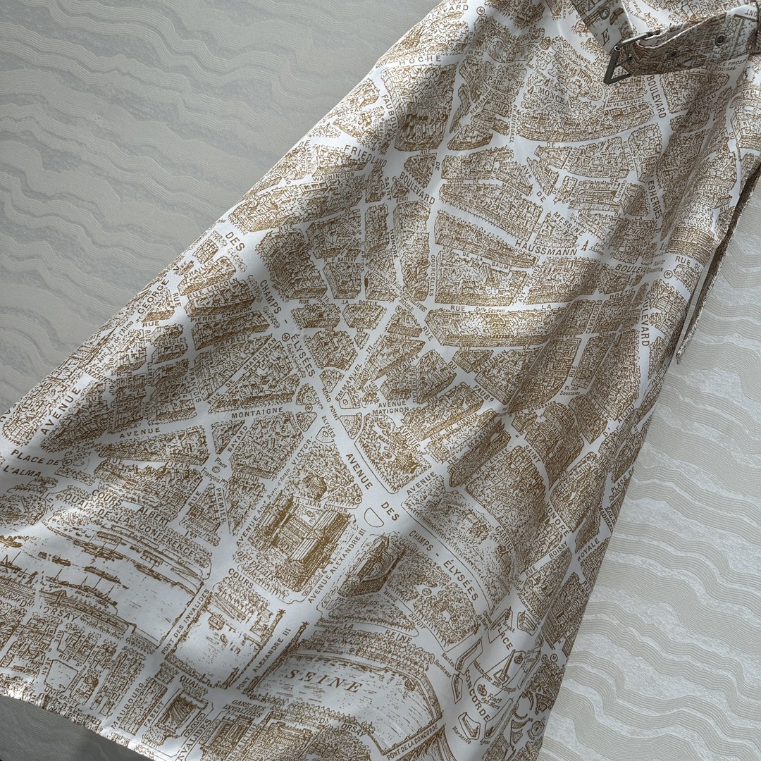 Elegant Silk Dress with Belt Design for Skinny and Tall Women, Sizes S to XL - 图片 7