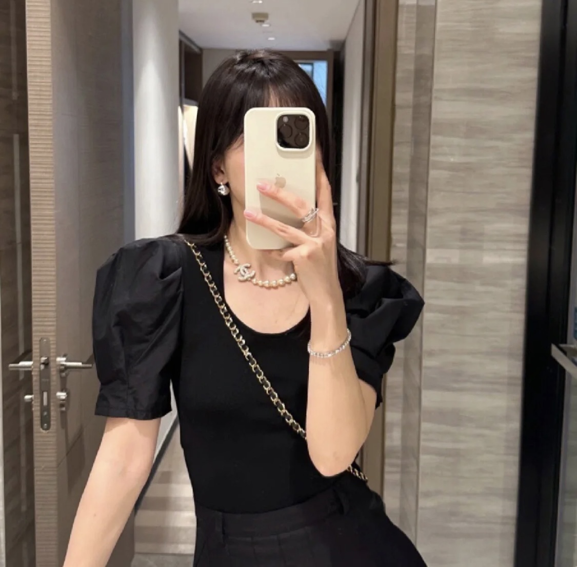  XN94 65 65
香奈儿Chanel小香风时尚气质高级感大小珍珠链双C互扣镶小米珍珠字母吊坠项链 