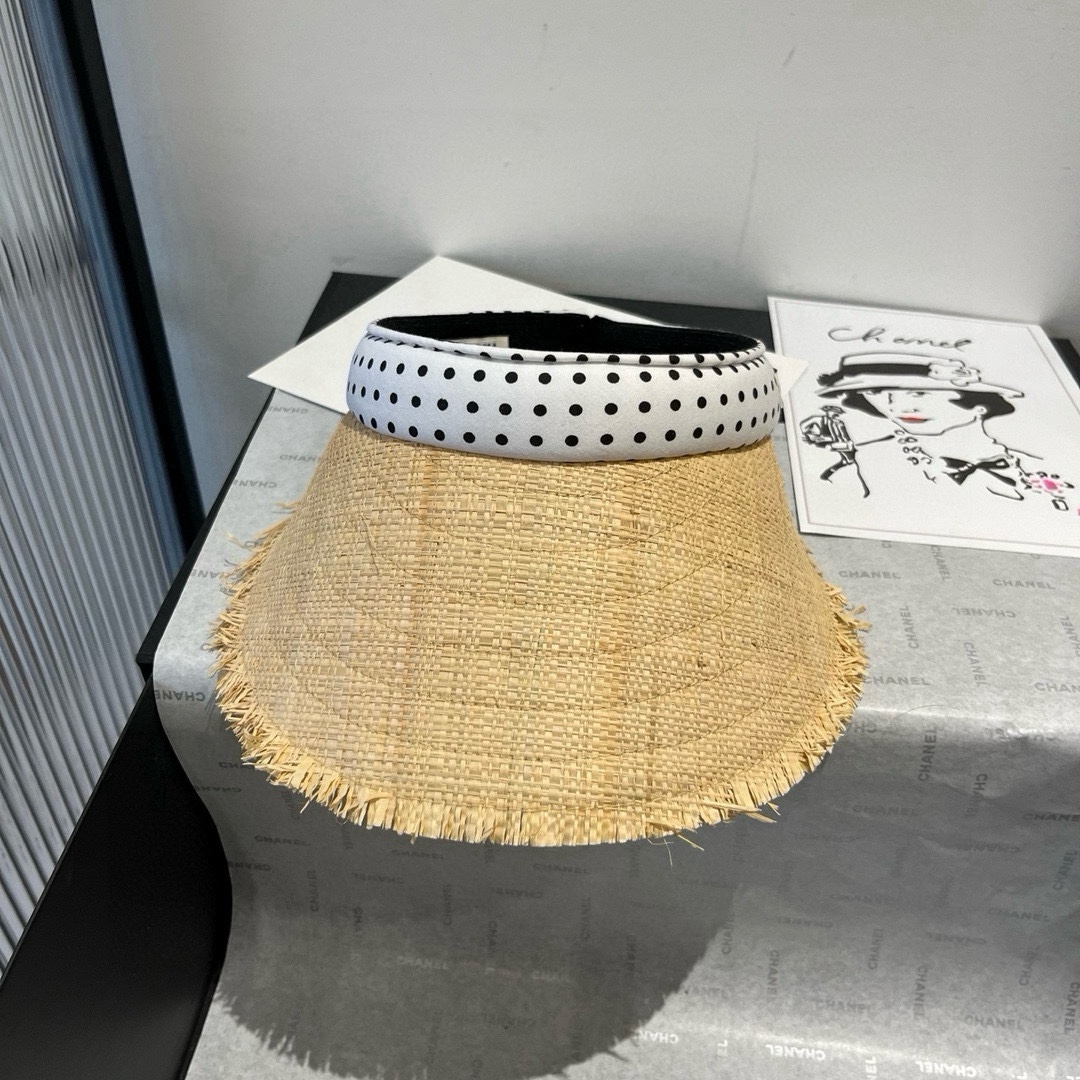 [Miu Miu Hats]miumiu Miao straw hat Hairband and sunshade hat