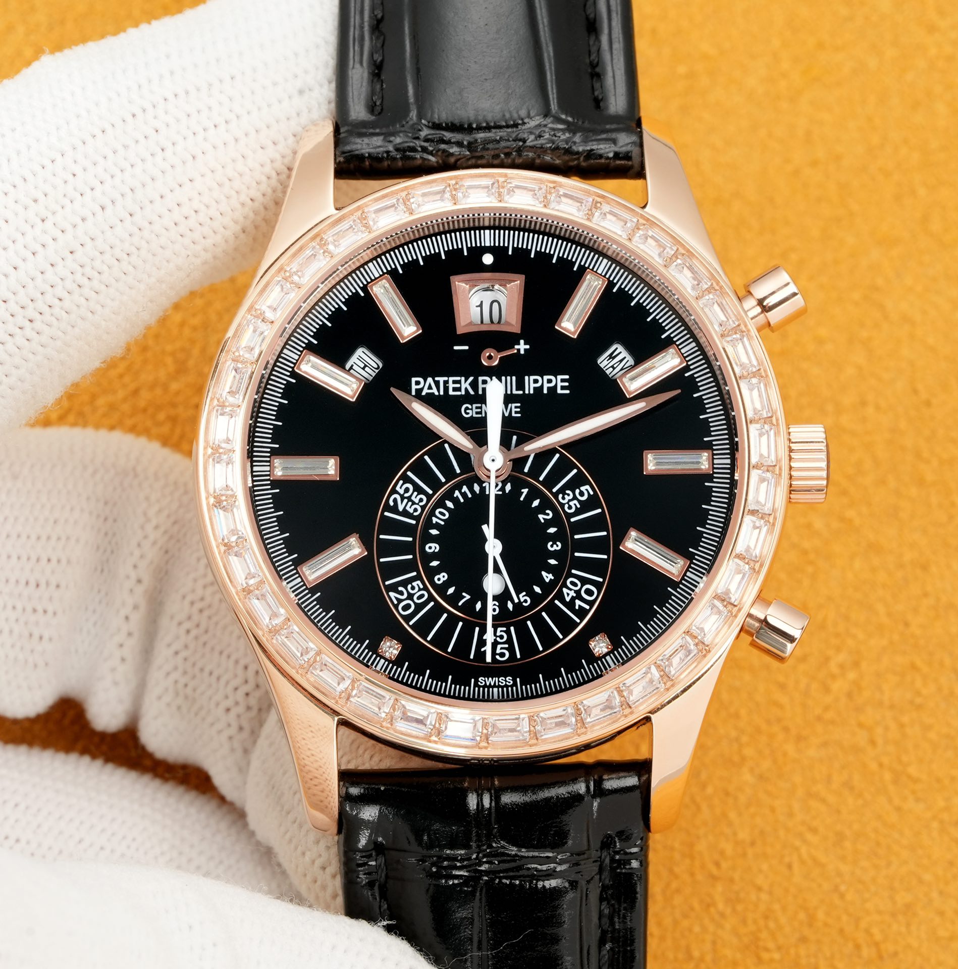 NO:337588,White and gold TW Factory wall crack recommendation, heavy money to create a classic timepiece] - Patek Philippe complex multifunction series 5969R-001 has made its debut, and the first Nautilus complex watch launched so far creates a casual sports watch with super complex technology. 1 The small body panel has the following functions: 12 o'clock calendar function 10 o'clock week function 2 o'clock week function 6 o'clock 24 hours. All functions can be used normally. 2 movement adopts a replica Cal.240 automatic winding movement, which perfectly interprets the functions while realizing the appearance. 3 The modification master independent watchmaker participates in the customization of the modified dial color, giving the unique watch an interesting soul!  Craftsmanship masterpieces welcome to taste it!  ,,patek philippe19860909白 金 TW Factory墙裂推荐 重金打造经典时计】——百达翡丽复杂多功能系列5969R-001重磅登场,迄今推出的首款Nautilus复杂腕表,以超复杂的工艺技术打造休闲运动腕表. 1小身板大能量尽揽以下功能∶12点位日历功能 10点位星期功能 2点位星期功能 6点位24小时.所有功能都可正常使用. 2机芯采用复刻版Cal.240自动上链机芯,在实现外观的逼真前提下,功能一并完美诠释. 3改装大师独立制表人,倾情参与定制改装表盘颜色,给予独一无二的腕表增添有趣的灵魂！ 匠心力作 欢迎各位表友品鉴！,,patek philippe,Watch