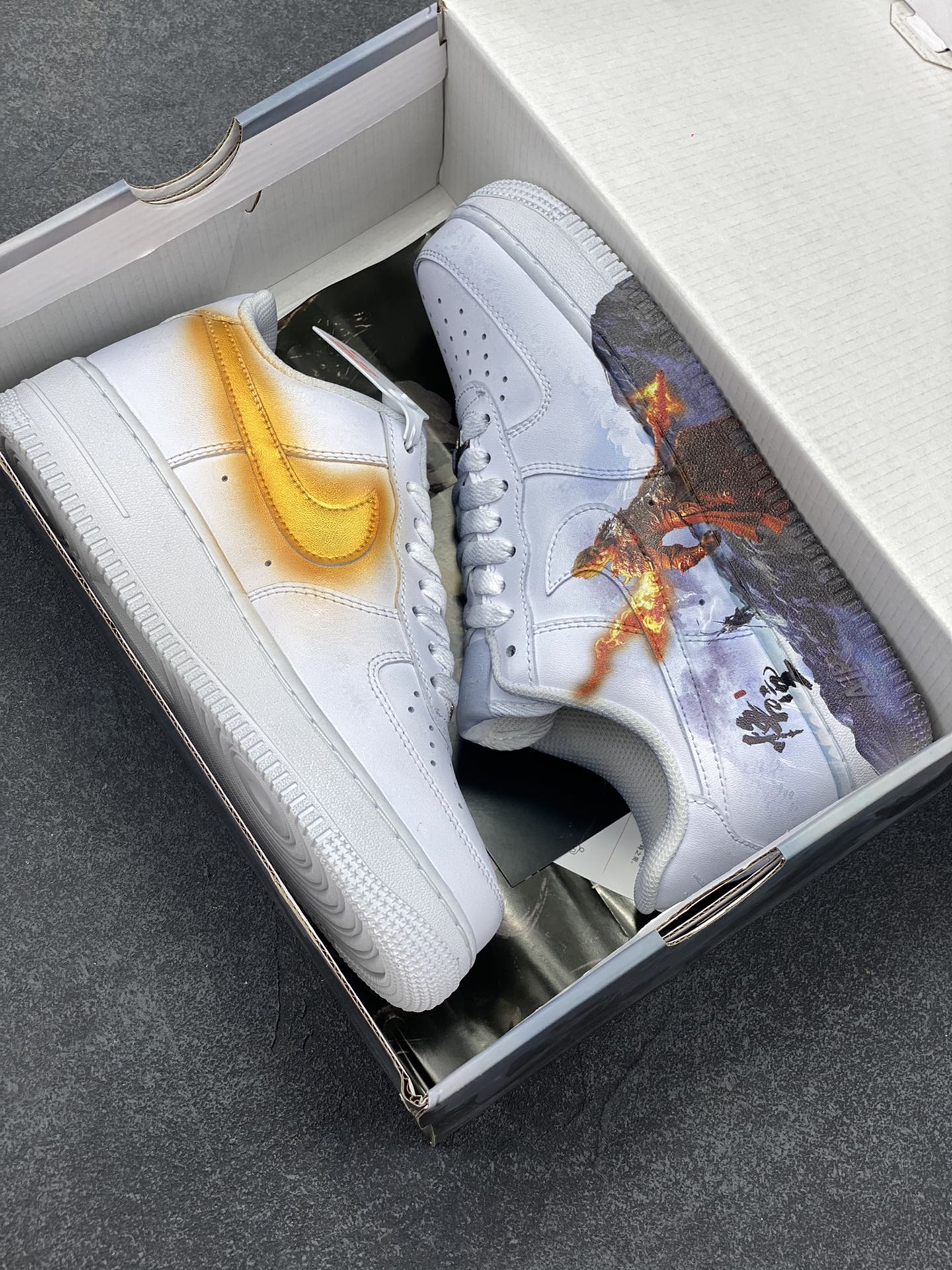 图片[9]-福利特价 Air Force 1 Low 黑神话悟空 原楦头原纸板 打造纯正空军版型专注外贸渠道 全掌内置蜂窝气垫 原盒配件 原厂中底钢印、拉帮完美  货号：315122-111 尺码：36 36.5 37.5 38 38.5 39 40 40.5 41 42 42.5 43 44 44.5 45-选品中心