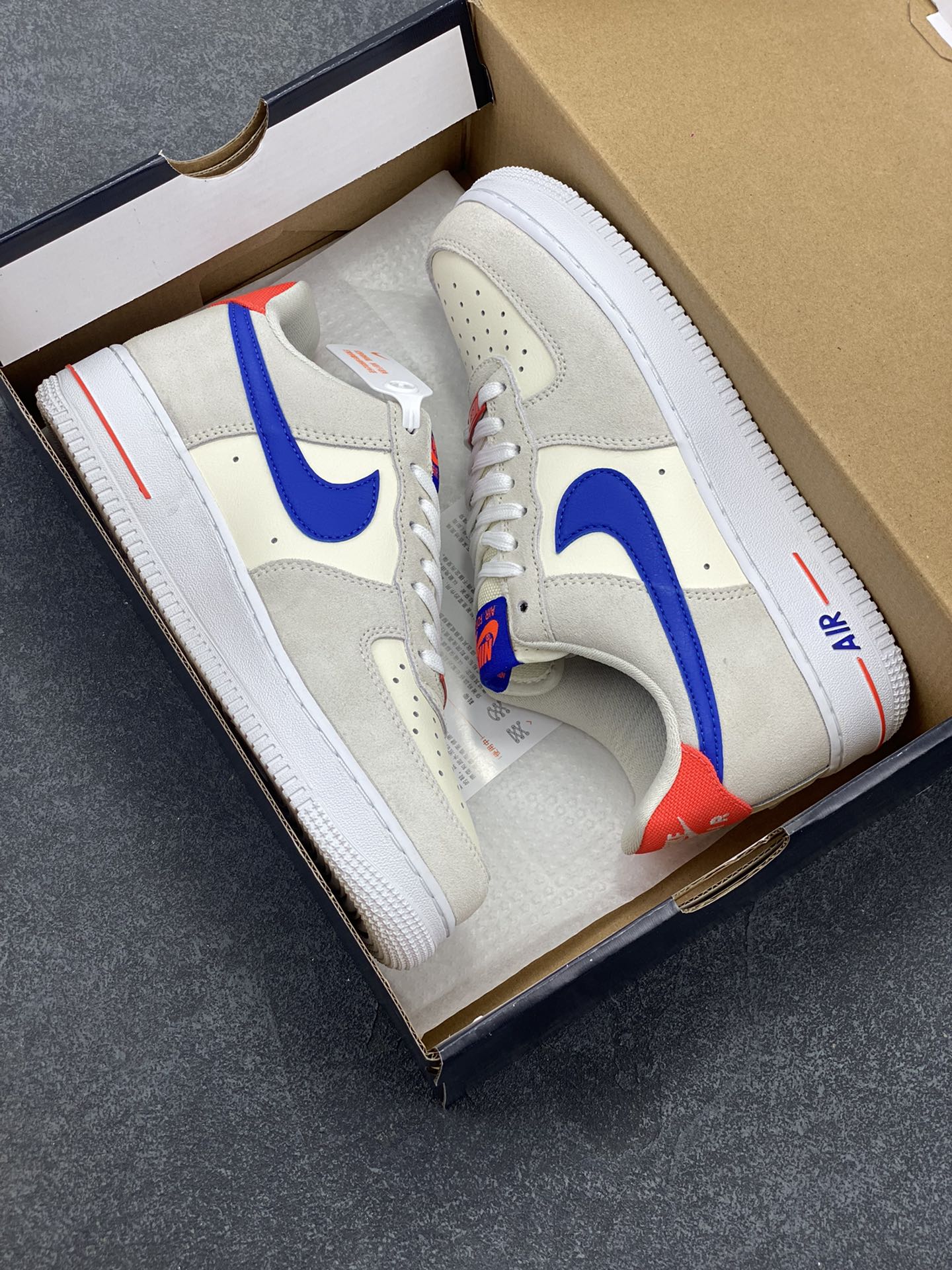 图片[9]-福利特价 Nike Air Force 1 Shadow 卡其蓝红 官方同步 原装级别 原楦头原纸板 打造纯正空军版型#专注外贸渠道 全掌内置蜂窝气垫 #原盒配件 原厂中底钢印、拉帮完美 货号：DM8314-100 尺码：36 36.5 37.5 38 38.5 39 40 40.5 41 42 42.5 43 44 44.5 45-选品中心