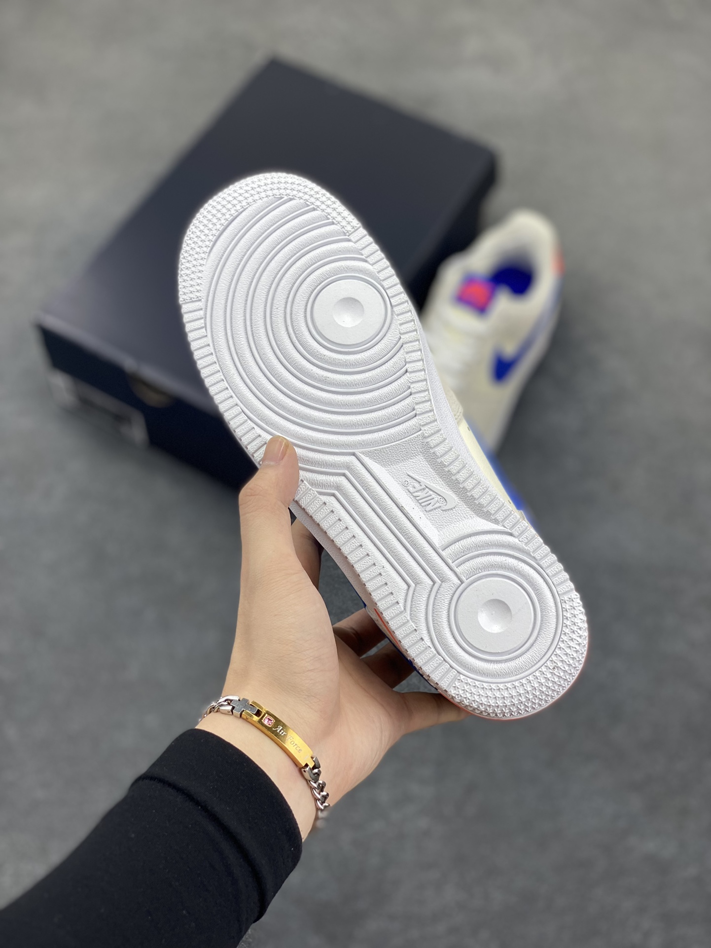 图片[5]-福利特价 Nike Air Force 1 Shadow 卡其蓝红 官方同步 原装级别 原楦头原纸板 打造纯正空军版型#专注外贸渠道 全掌内置蜂窝气垫 #原盒配件 原厂中底钢印、拉帮完美 货号：DM8314-100 尺码：36 36.5 37.5 38 38.5 39 40 40.5 41 42 42.5 43 44 44.5 45-选品中心