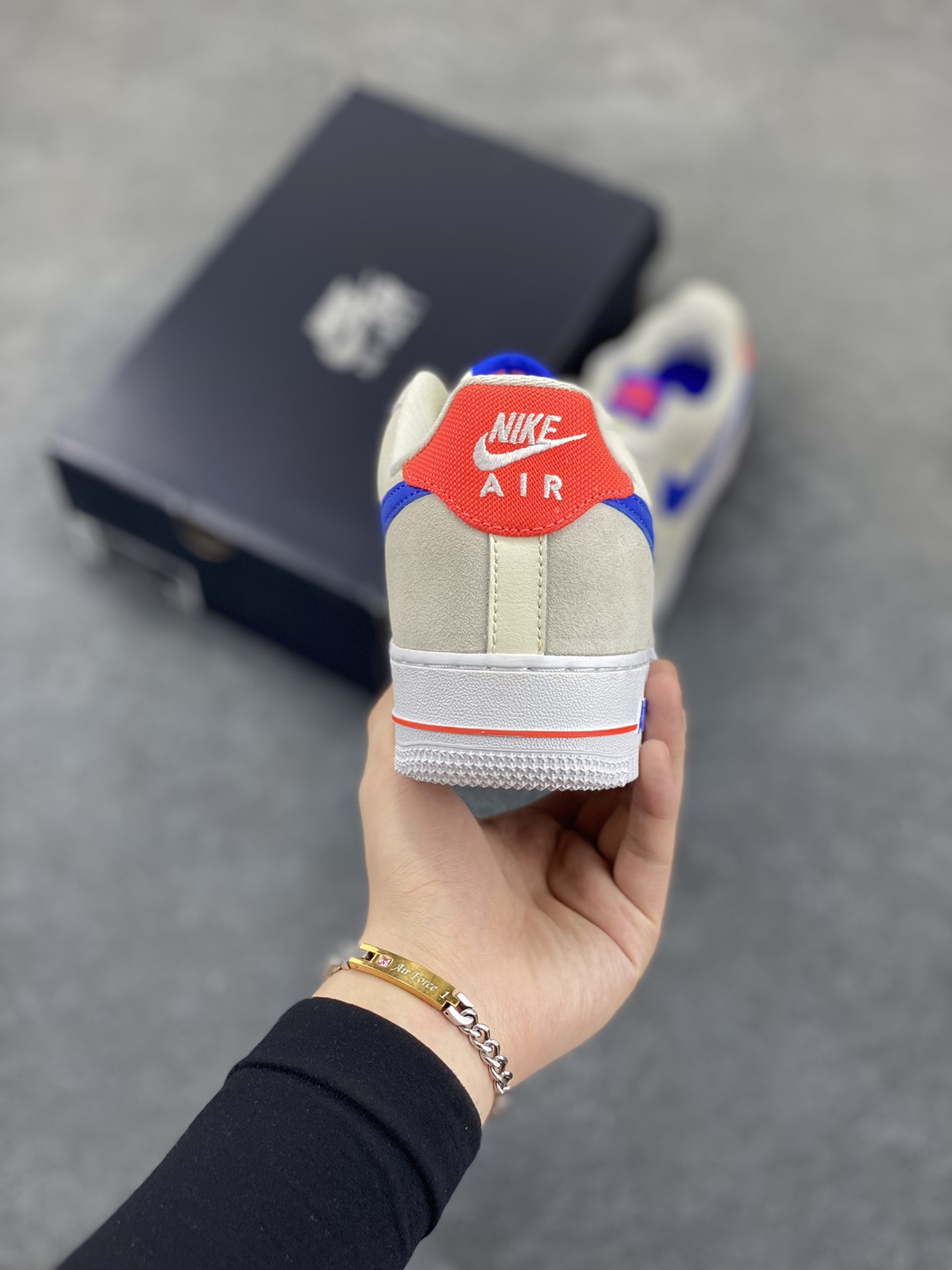 图片[4]-福利特价 Nike Air Force 1 Shadow 卡其蓝红 官方同步 原装级别 原楦头原纸板 打造纯正空军版型#专注外贸渠道 全掌内置蜂窝气垫 #原盒配件 原厂中底钢印、拉帮完美 货号：DM8314-100 尺码：36 36.5 37.5 38 38.5 39 40 40.5 41 42 42.5 43 44 44.5 45-选品中心