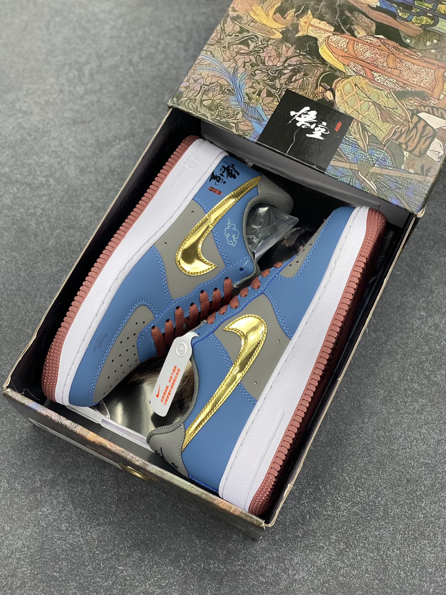 图片[9]-福利特价 Air Force 1 Low 黑神话悟空 原楦头原纸板 打造纯正空军版型专注外贸渠道 全掌内置蜂窝气垫 原盒配件 原厂中底钢印、拉帮完美  货号：CW2288-111 尺码：36 36.5 37.5 38 38.5 39 40 40.5 41 42 42.5 43 44 44.5 45-选品中心