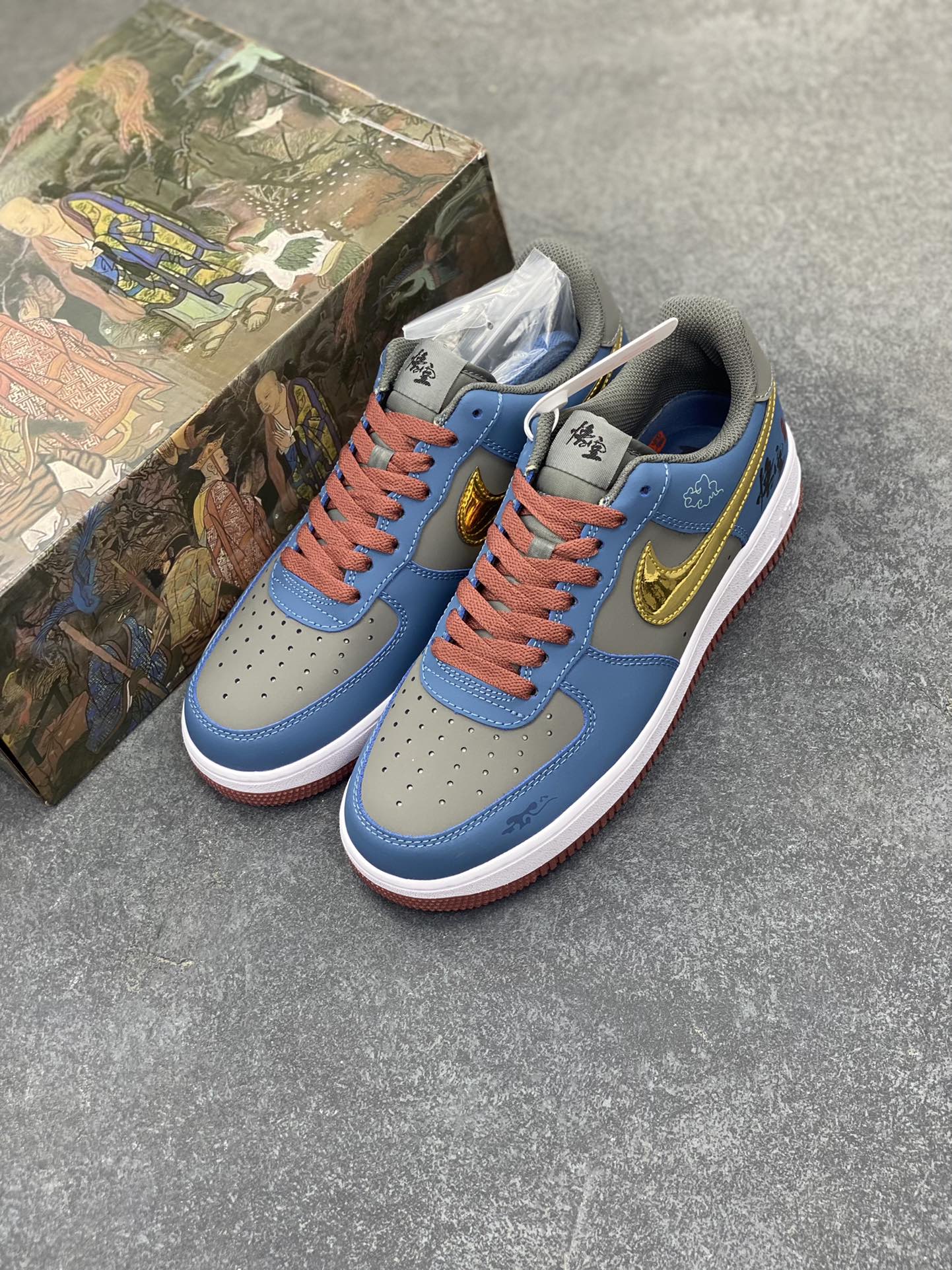 图片[8]-福利特价 Air Force 1 Low 黑神话悟空 原楦头原纸板 打造纯正空军版型专注外贸渠道 全掌内置蜂窝气垫 原盒配件 原厂中底钢印、拉帮完美  货号：CW2288-111 尺码：36 36.5 37.5 38 38.5 39 40 40.5 41 42 42.5 43 44 44.5 45-选品中心