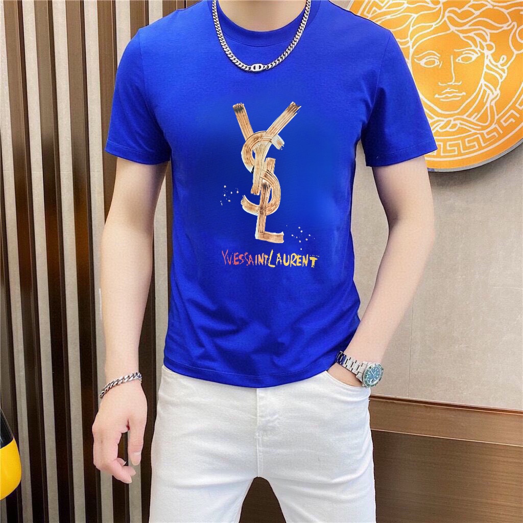 Saint Laurent 品牌【YSL圣罗兰】(胖子福音) 男士休闲短袖T恤 2025春夏新品