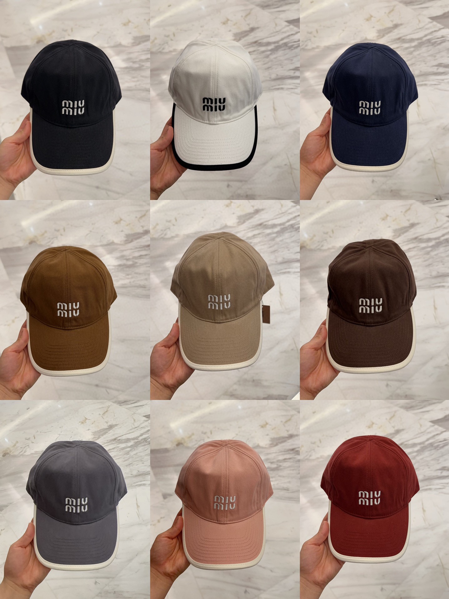 

【Miumiu缪缪】新款订单款刺绣棒球帽🧢大牌款超好搭配，赶紧入手！