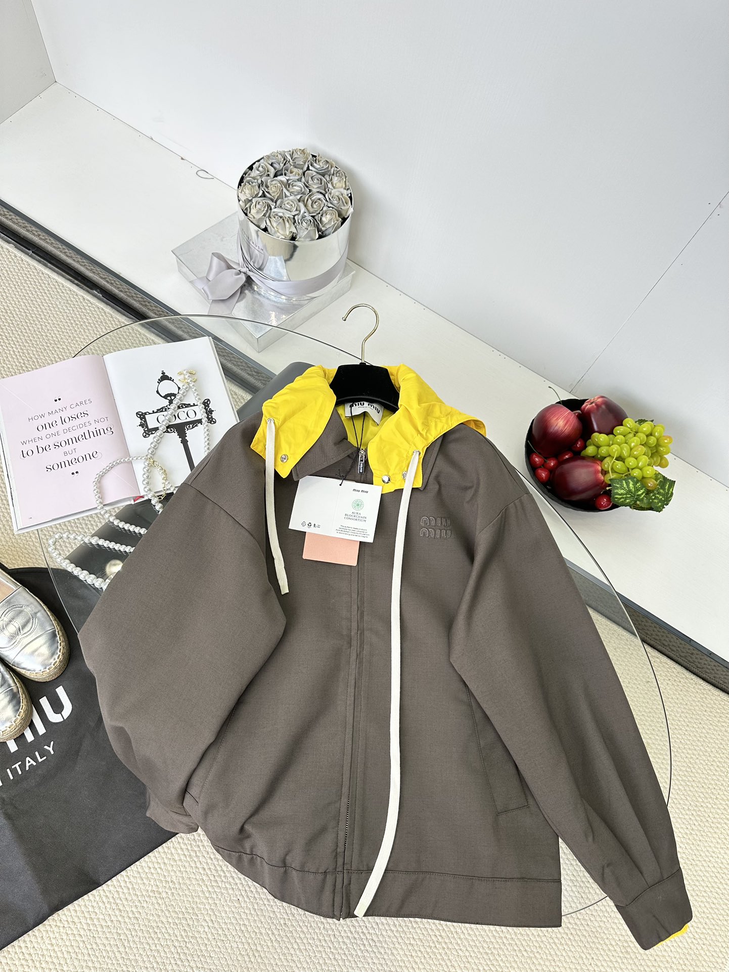 Miu Miu Pre-Fall Color Block Detachable Hood Trench Coat - Reversible Design 2 i1749106565 2773 0