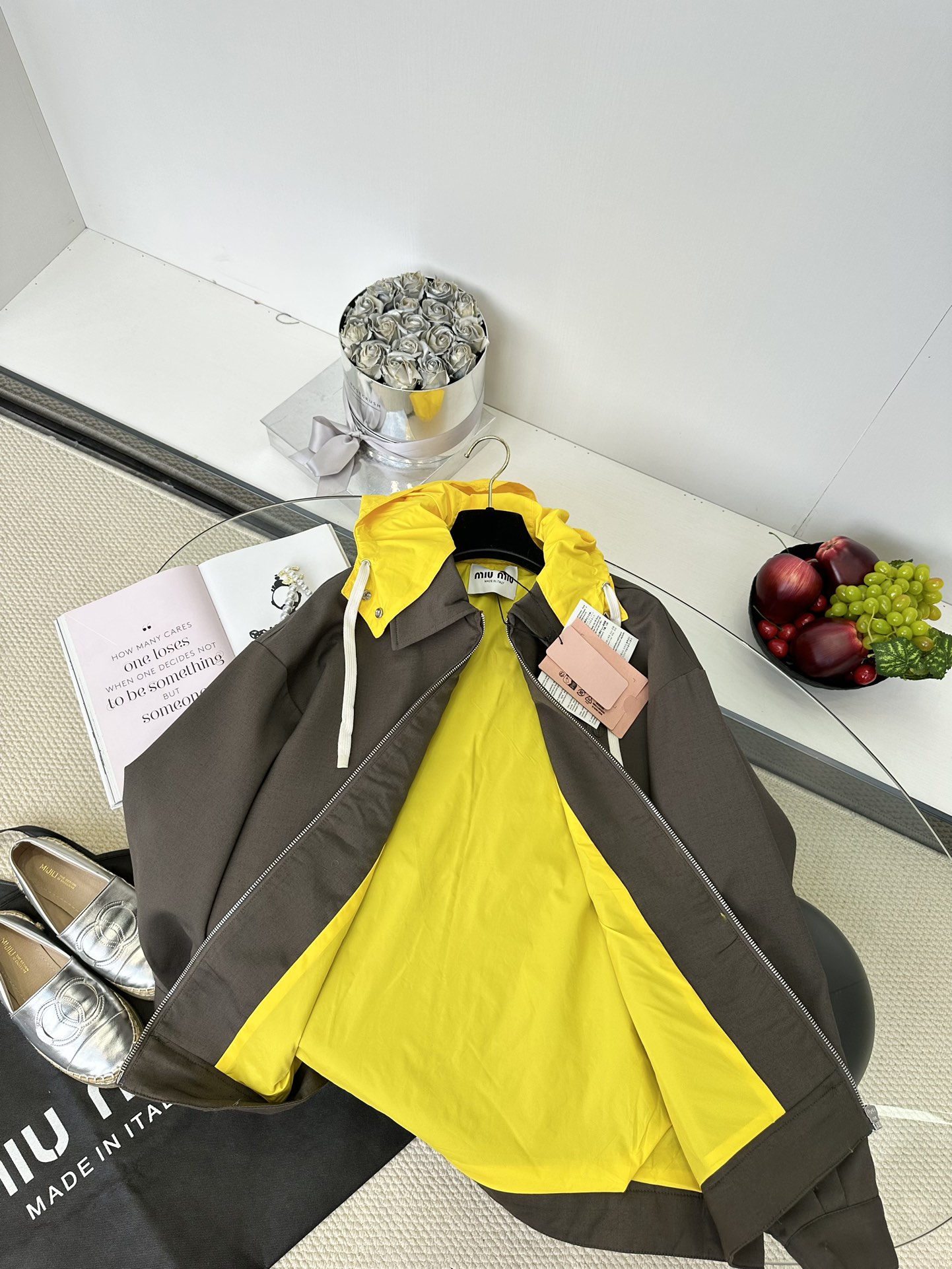 Miu Miu Pre-Fall Color Block Detachable Hood Trench Coat - Reversible Design 4 i1749106565 7696 2
