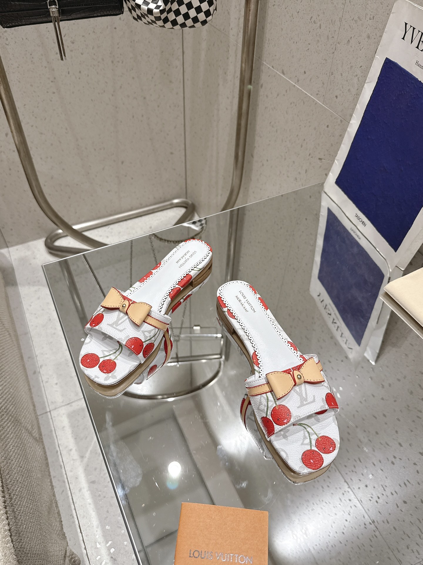 Louis Vuitton Monogram Cherry Mules Slides Women's Size 35-42 2 i1749107111 5879 1