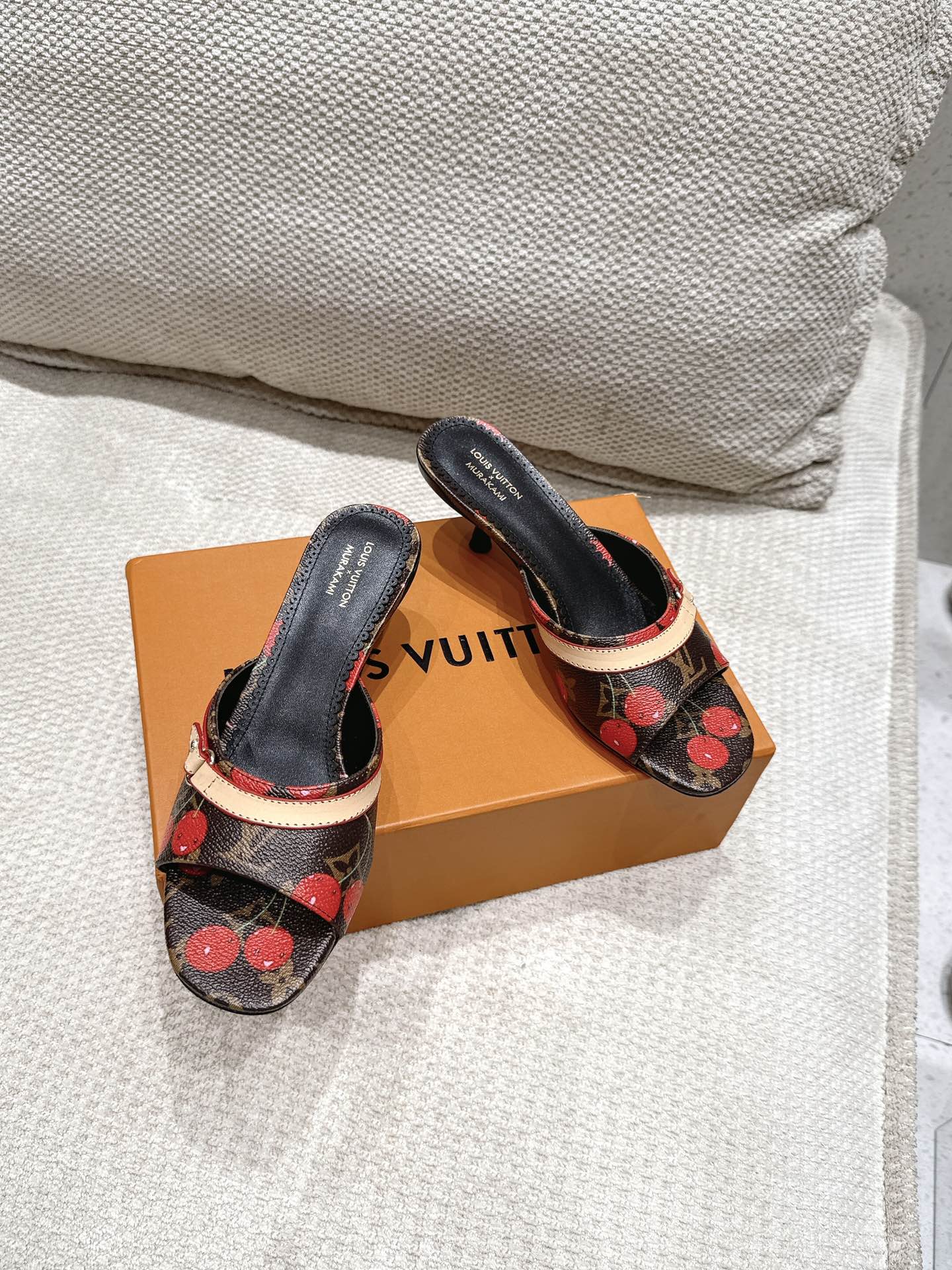 Louis Vuitton Monogram Cherry Mules Slides Heels Pumps Shoes 5 i1749107800 5465 3
