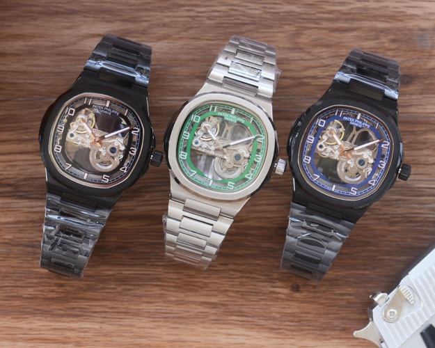 Patek Philippe Men's Automatic Mechanical Watch - Skeleton Design, Steel Band 1 Patek Philippe Men's Automatic Mechanical Watch - Skeleton Design, Steel Band