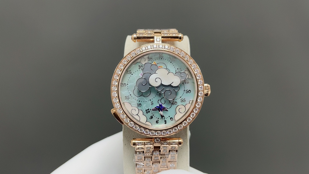 Vanyabal Lady Arpels Ronde des Papillons: Elegant Watch with Butterfly Dance in the Clouds - 图片 2