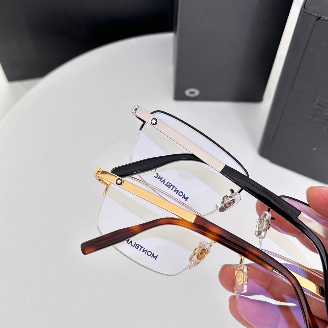 Montblanc MB0020O Metal Optical Spring Leg Prescription Glasses Frame 8 i1749124039 388 6