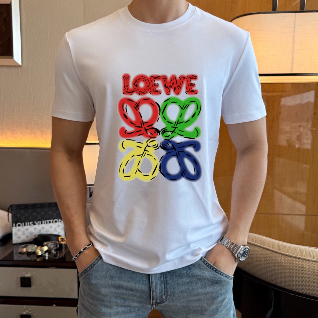 Loewe 品牌【LOEWE 罗意威】(胖子福音) 男士休闲短袖T恤 2025春夏新品