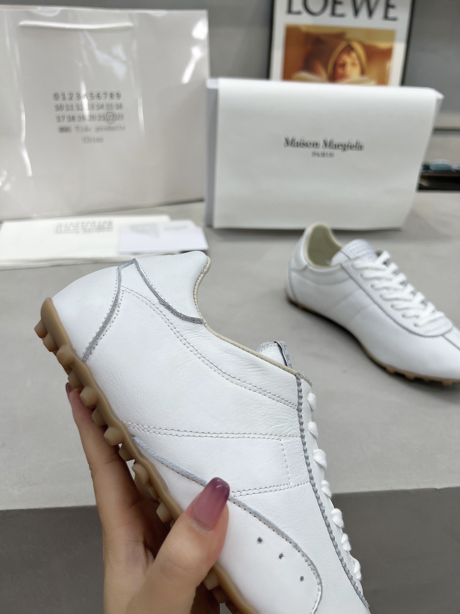 Maison Margiela White Leather Low-Top Sneakers - Comfortable and Stylish 7 a1749225587176 5406