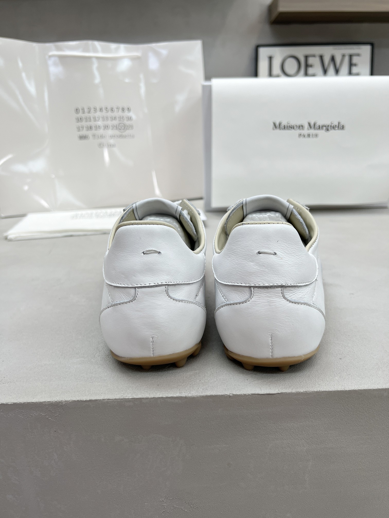 Maison Margiela White Leather Low-Top Sneakers - Comfortable and Stylish 9 a1749225587680 7268