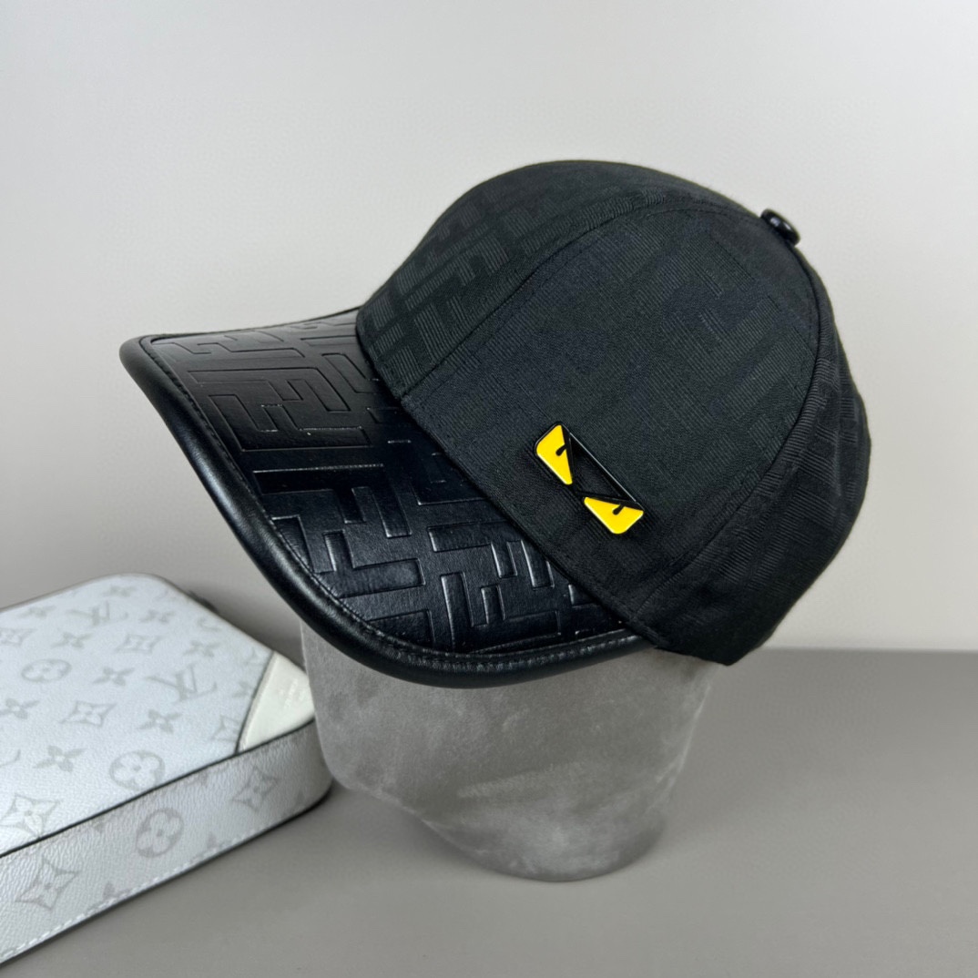 [Fendi Hats]FENDI official website new baseball caps classic FF medieval items
