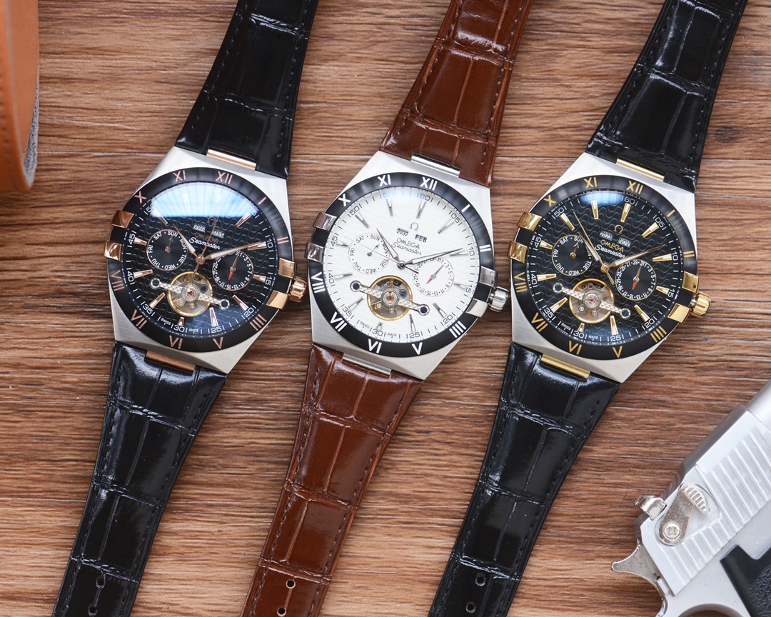 NO:393763,White, Golden Rose, a man's favorite multi-function watch [Latest] Omega's best design exclusive first [Type] Boutique men's watch [Watch strap] Real cowhide strap [Movement] Fully automatic mechanical movement [Mirror] Mineral reinforced glass (more high definition) Elegant taste, vast and atmospheric, ingenious, wrist treasure, size diameter 41mm thick 12mm, hot sale!  Welcome to reprint!  ,,cowhide19860909白,金玫 男人挚爱多功能腕表【最新】欧米加最佳设计独家首发【类型】精品男士腕表【表带】真牛皮表带【机芯】全自动机械机芯【镜面】矿物质强化玻璃（更高清） 品味高雅 浩瀚大气 匠心独运 腕间瑰宝 尺寸直径41mm厚12mm热卖上市！欢迎转载！,,cowhide,Watch