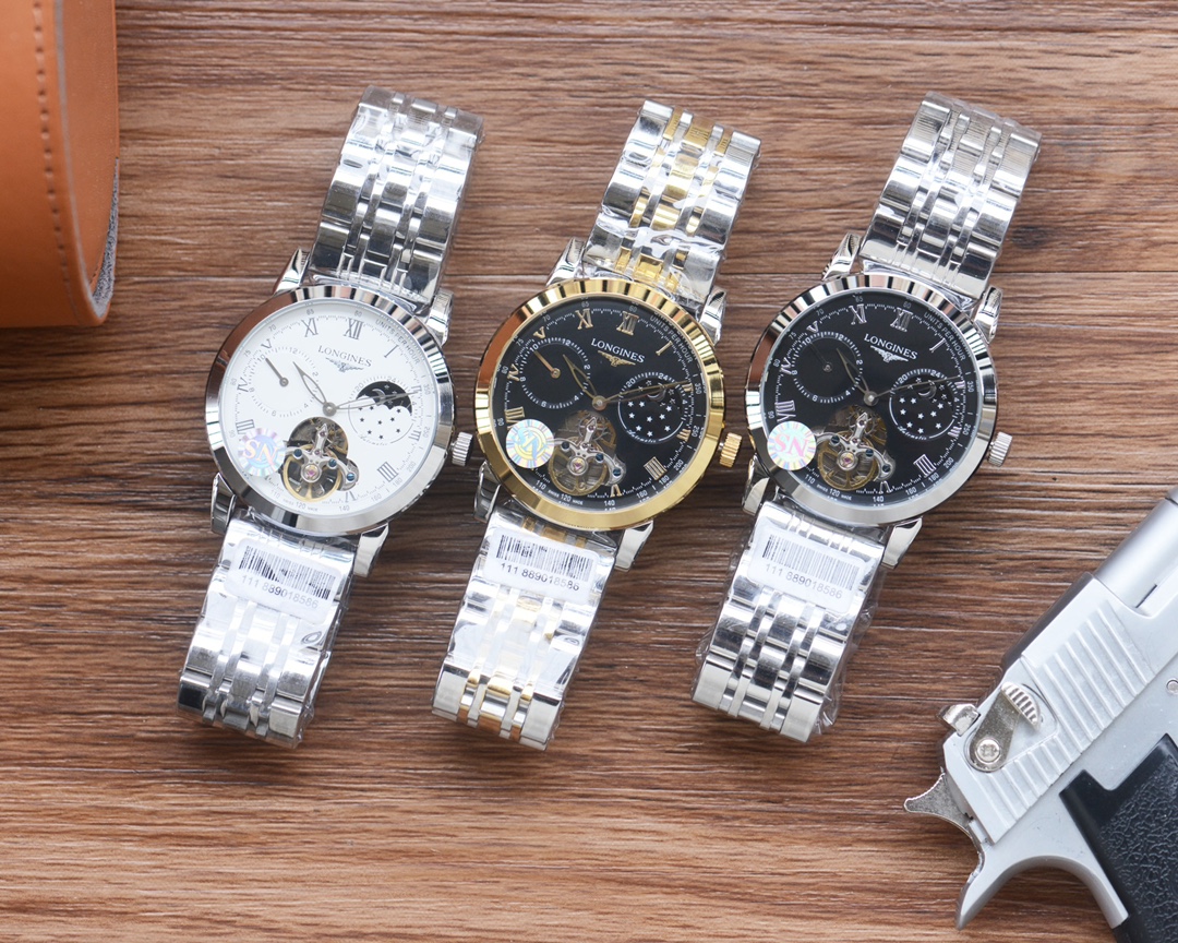 NO:393770,- White leather gold steel belt plus 10 physical shot Brand Longines-LONGINES Type [Cool] Men's watch Case 316 stainless steel (high quality workmanship) Imported strap Calfskin/top 316 stainless steel (two options) Movement fully automatic mechanical movement (stable when walking) Glass advanced reinforced coating mirror Dimensions 40mm in diameter, 12mm in thickness, longines, cowhide19860909-白皮金钢带加10 实物拍摄 品牌浪琴-LONGINES  类型[酷]男士腕表 表壳316精钢（做工优质） 表带进口 小牛皮/顶级316精钢(两种可选) 机芯全自动机械机芯（走时稳定） 玻璃高级强化镀膜镜面 尺寸直径40mm,厚度12mm,,longines,cowhide,Watch