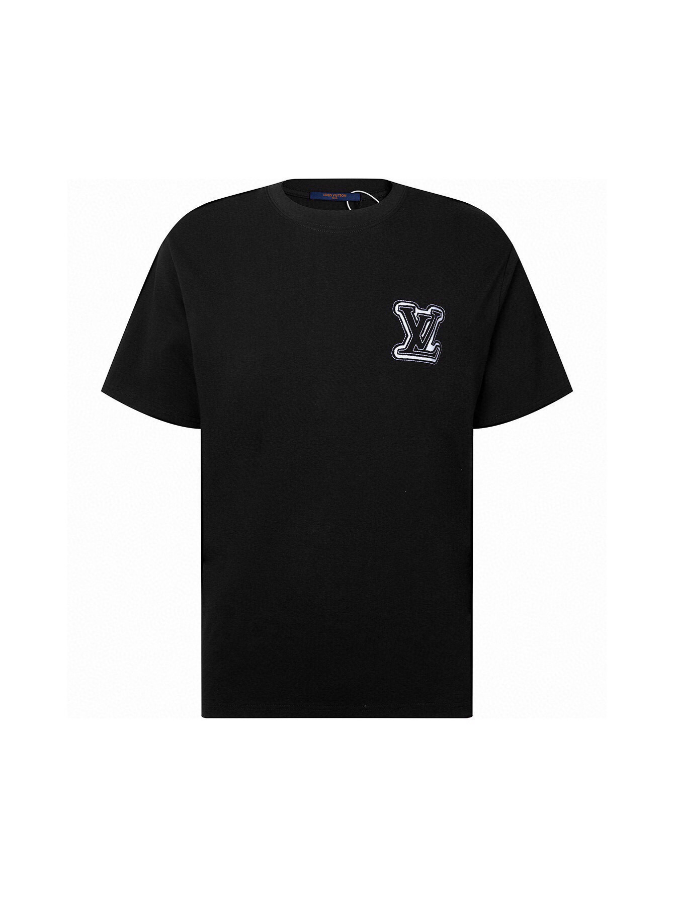 路易威登/Louis Vuitton 夏季新款 前后刺绣苞芯Logo圆领短袖T恤
