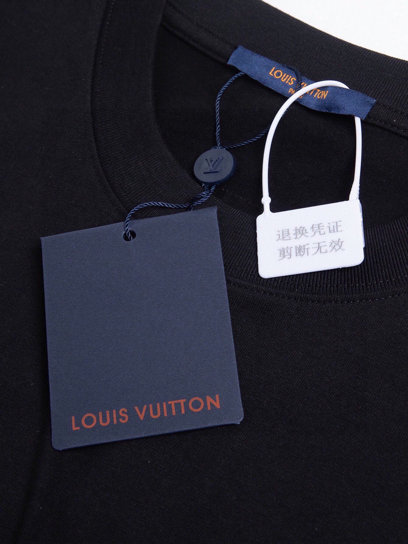 路易威登/Louis Vuitton 夏季新款 前后刺绣苞芯Logo圆领短袖T恤