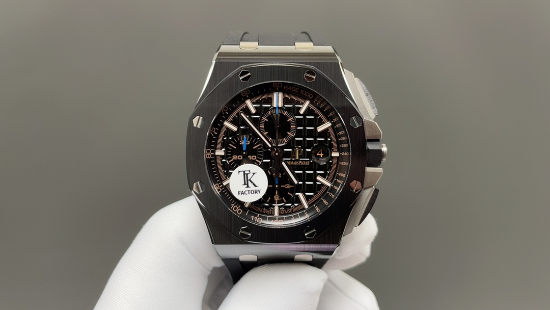 NO:393138,Today's recommendation TK Audemars Piguet 26470 Black Ceramics 44mm 3126 Timer Top Quality Shipping Real Shot, Audemars19860909今日推荐TK爱彼26470 黑陶瓷 44mm 3126计时机 顶级品质 出货实拍,,audemars,Watch