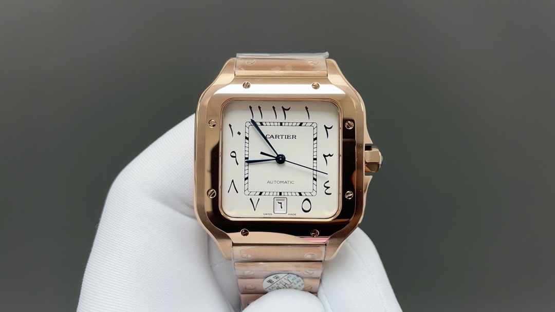 NO:393140,Today's recommendation Cartier Sandus Middle East Edition 39.8mm 2824 machine top quality shipping real shot, cartier19860909今日推荐卡地亚 山度士中东版 39.8mm 2824机 顶级品质 出货实拍,,cartier,Watch