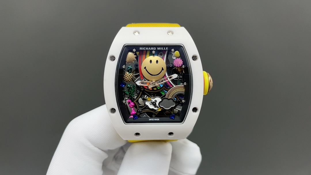 NO:393136,Recommended Richard RM88 Smiling Face Automatic Winding Mechanical Movement Top Quality Shipping Real Shot,19860909今日推荐理查德RM88 笑脸 自动上链机械机芯 顶级品质 出货实拍,,Watch