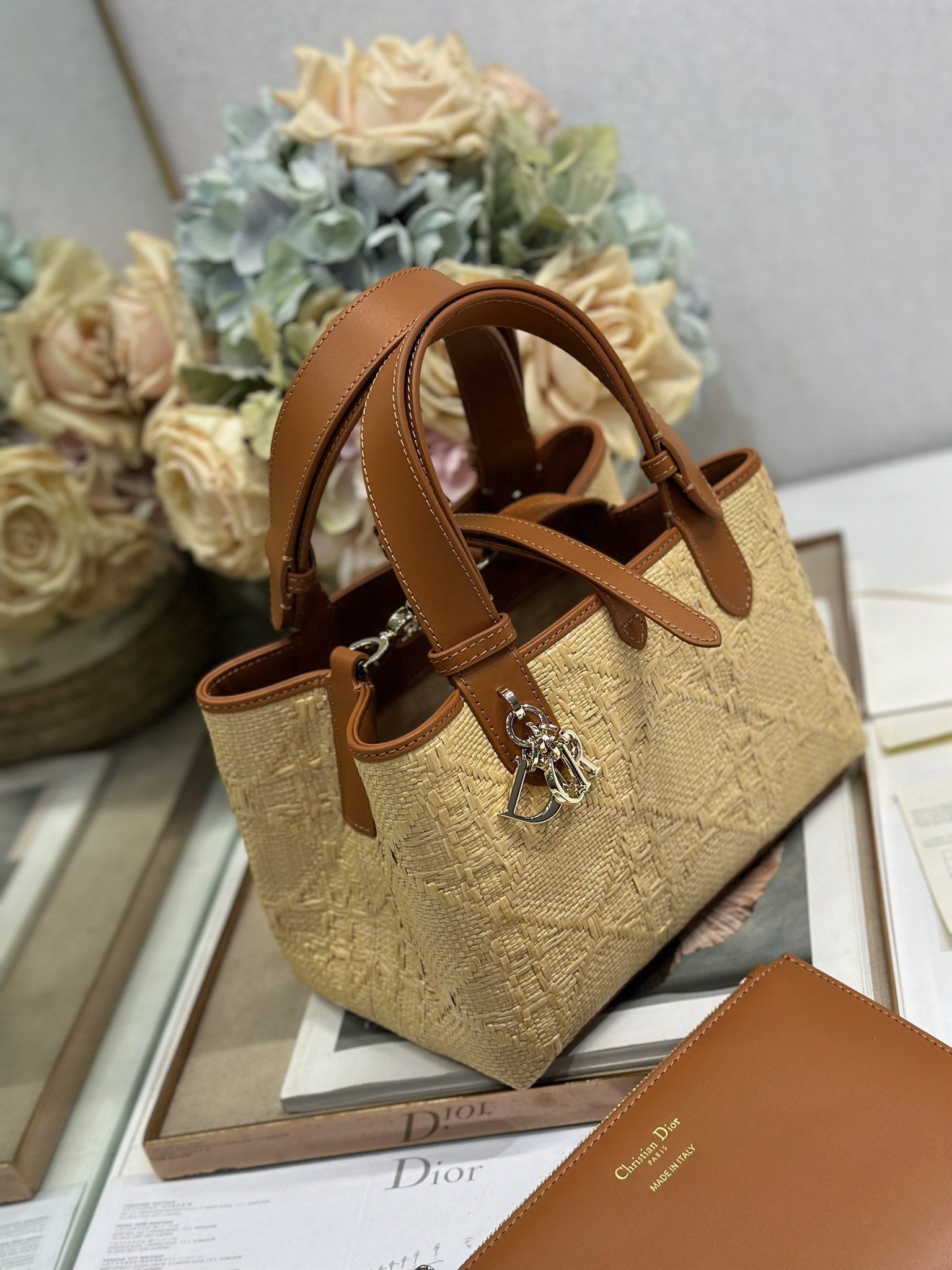 Dior Toujours Small Woven Bag Beige Raffia Graphic Cannage – Elegant & Stylish 3 i1749211618 7594 1