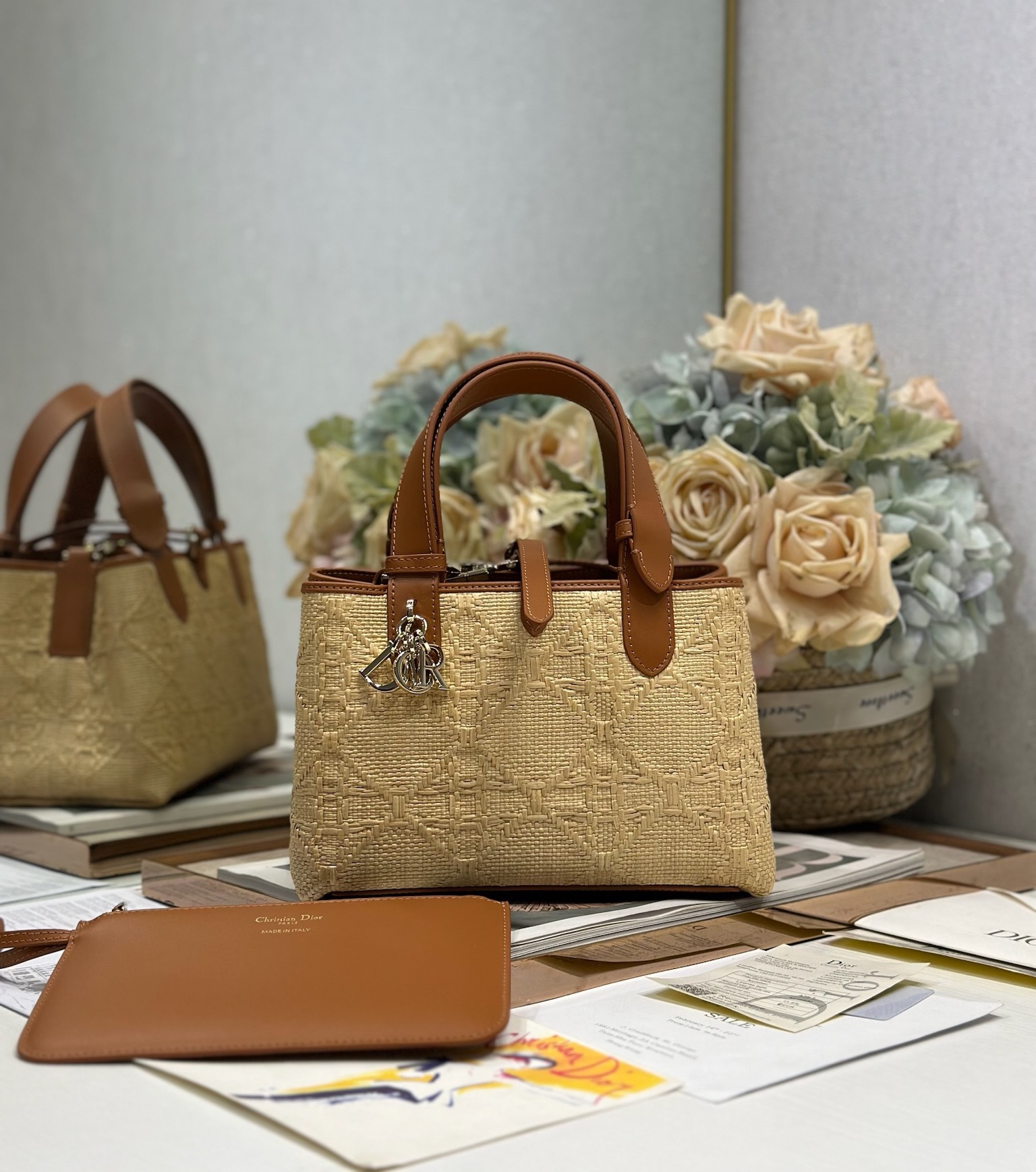Dior Toujours Small Woven Bag Beige Raffia Graphic Cannage – Elegant & Stylish 2 i1749211618 8272 0