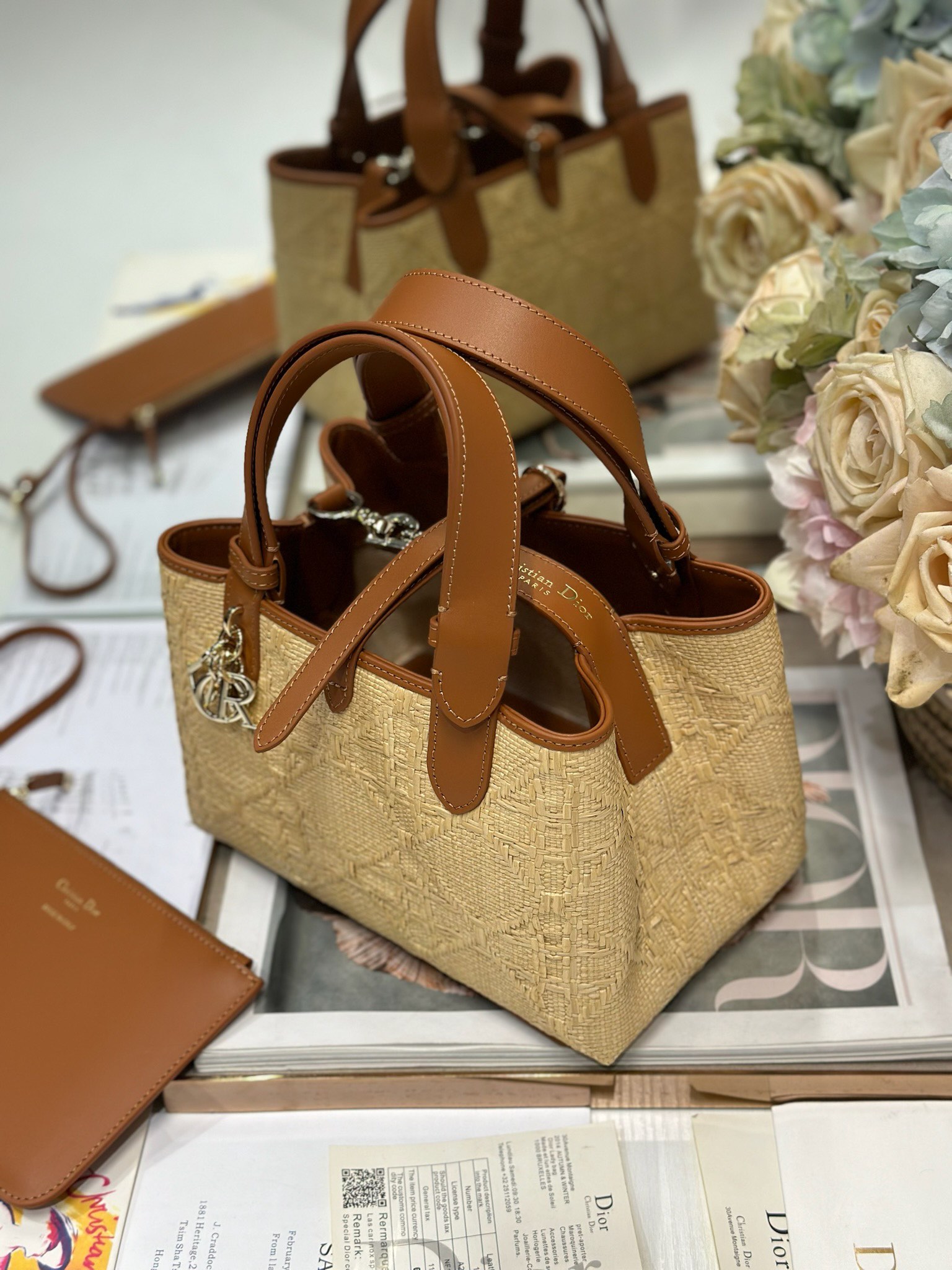 Dior Toujours Small Woven Bag Beige Raffia Graphic Cannage – Elegant & Stylish 4 i1749211618 9982 2