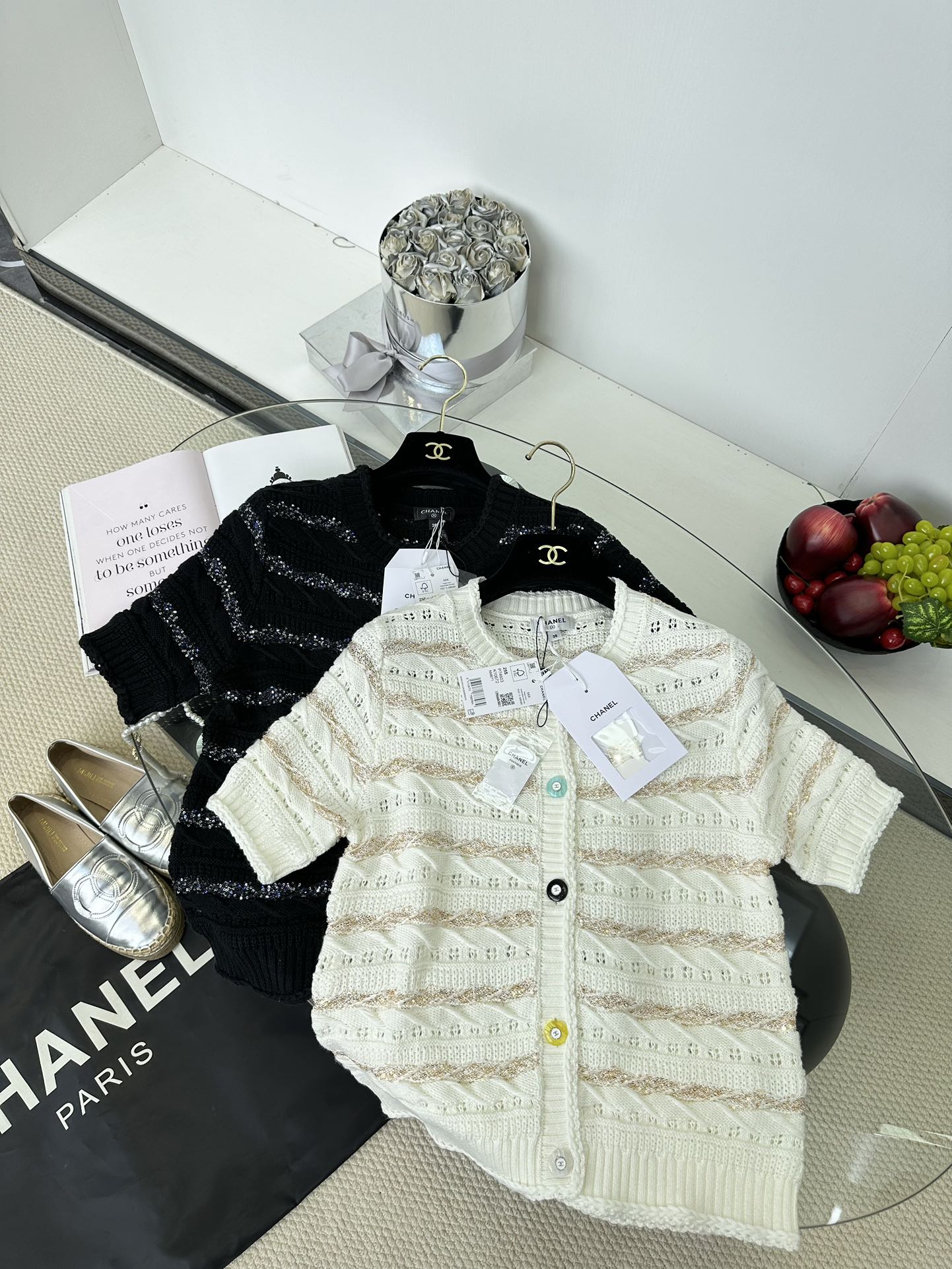 Chanel Knit Cardigan - Luxurious Texture, Candy Buttons, Gold Thread 2 i1749221151 1344 0