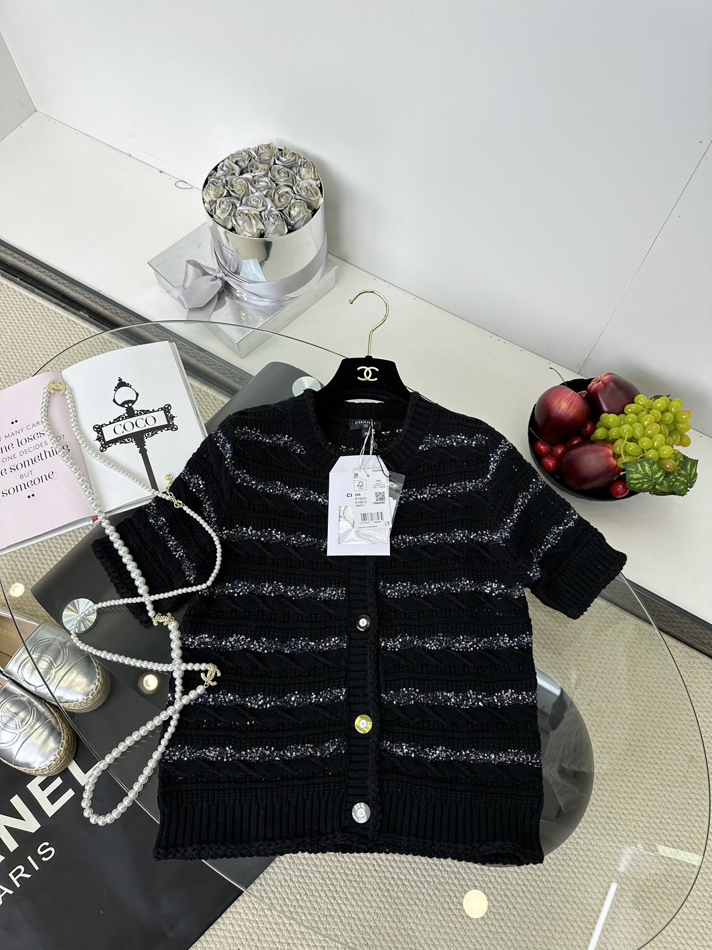 Chanel Knit Cardigan - Luxurious Texture, Candy Buttons, Gold Thread 8 i1749221151 1367 6