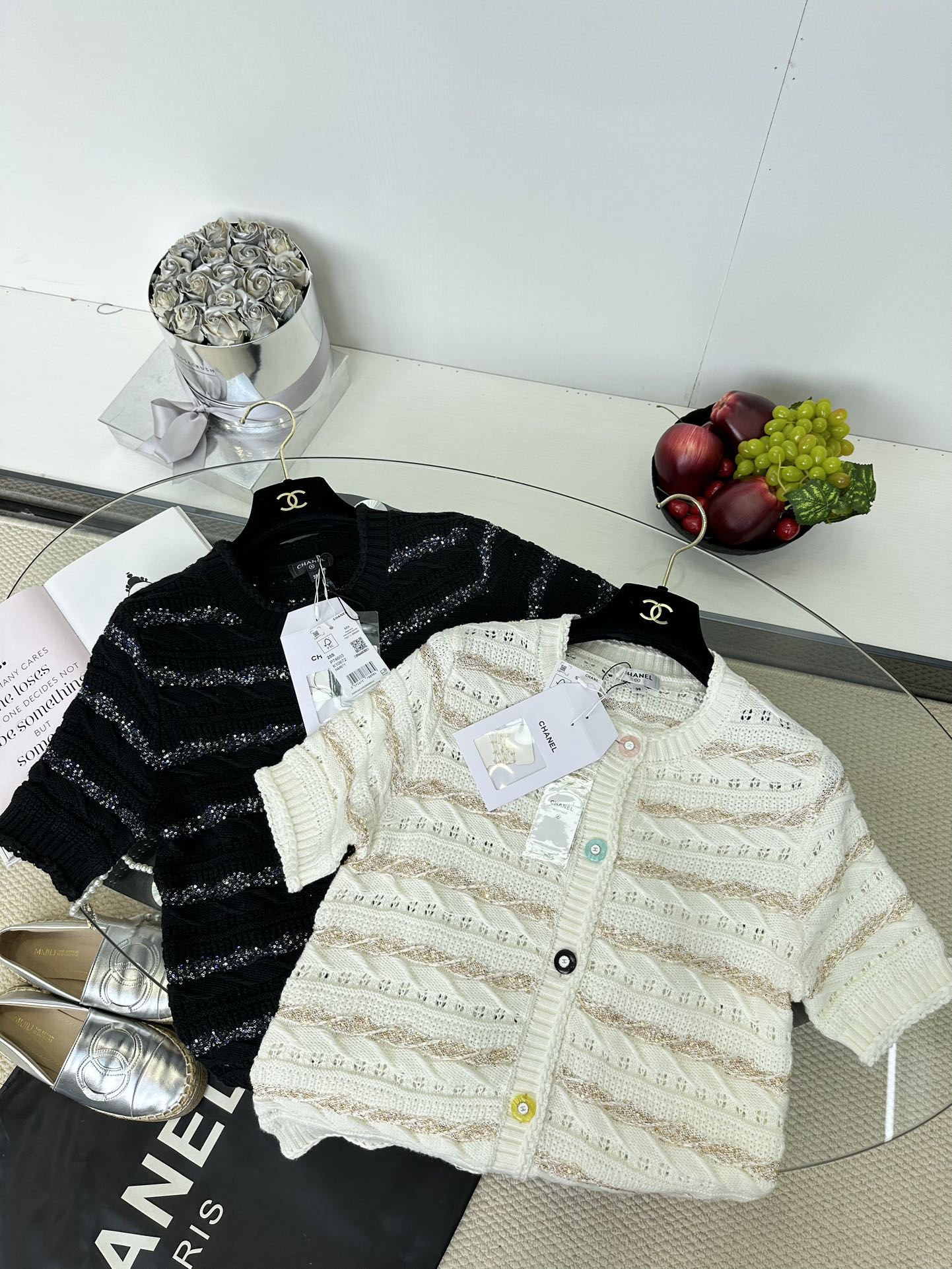 Chanel Knit Cardigan - Luxurious Texture, Candy Buttons, Gold Thread 3 i1749221151 6781 1