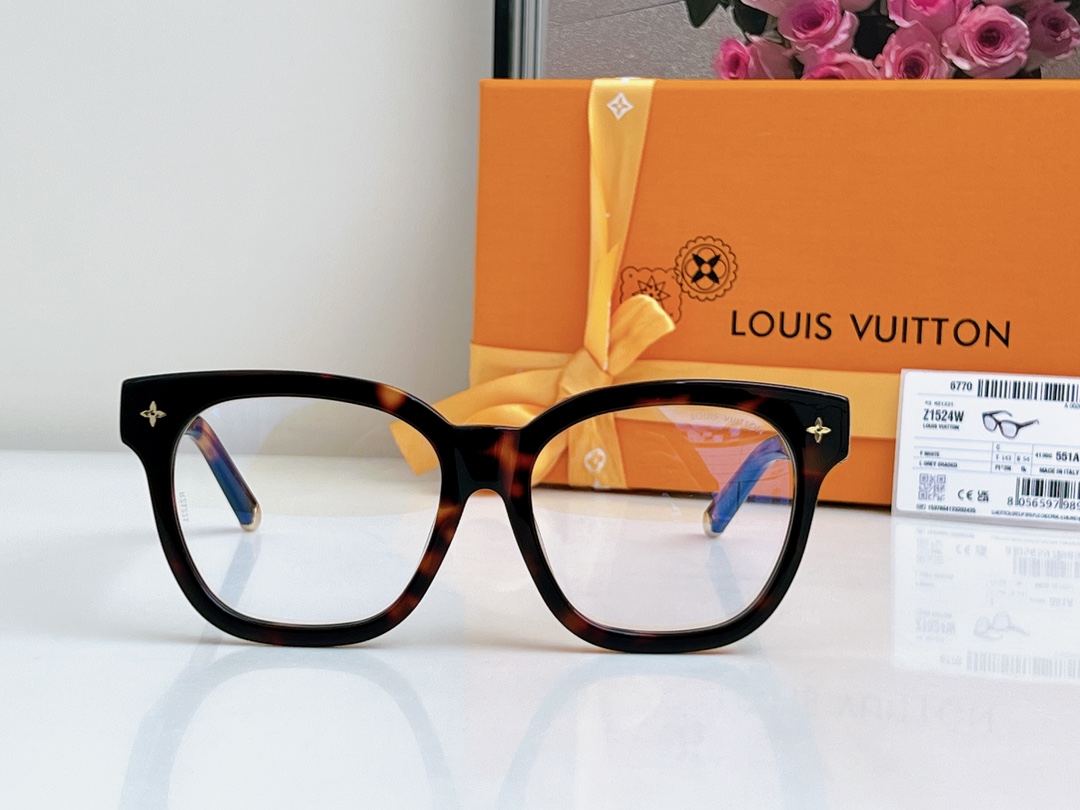 Louis Vuitton Eyeglasses Brown Tortoise Frames - Z1523E Z1524W, 54-17-143 3 i1749227216 1032 1
