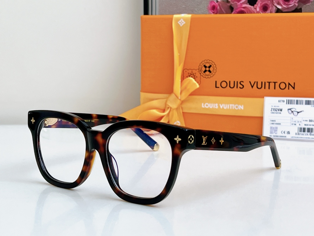 Louis Vuitton Eyeglasses Brown Tortoise Frames - Z1523E Z1524W, 54-17-143 4 i1749227216 4545 2