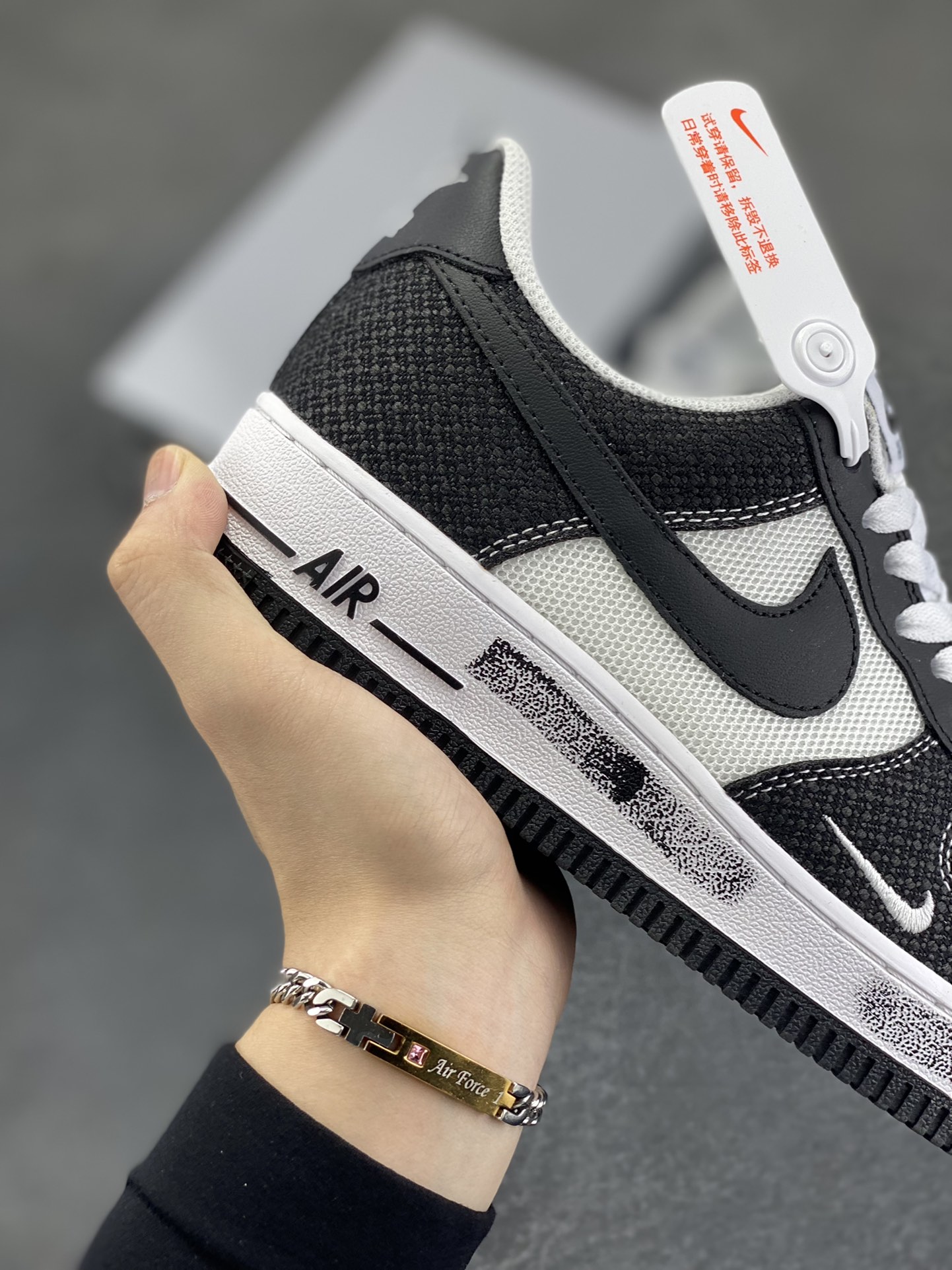 图片[6]-Nike Air Force 1 Low’07 牛仔布小勾 空军一号低帮休闲板鞋 定制皮料 原厂3D打印 定制鞋盒 原楦原纸板 纯正空军版型 内置全掌气垫 货号：ZH0316-091 尺码：36 36.5 37.5 38 38.5 39 40 40.5 41 42 42.5 43 44 44.5 45-选品中心