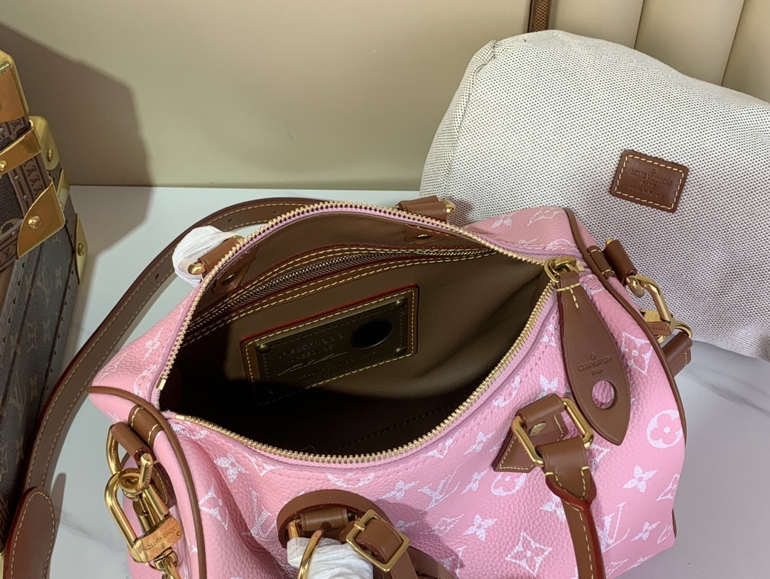 【SPEEDY BANDOULIÈRE25 手袋 】M24437 M13912 M15287粉色/棕本款