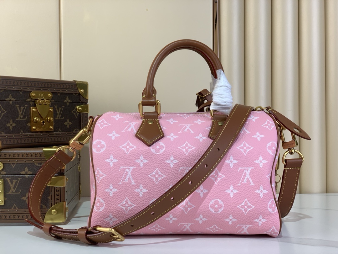 【SPEEDY BANDOULIÈRE25 手袋 】M24437 M13912 M15287粉色/棕本款