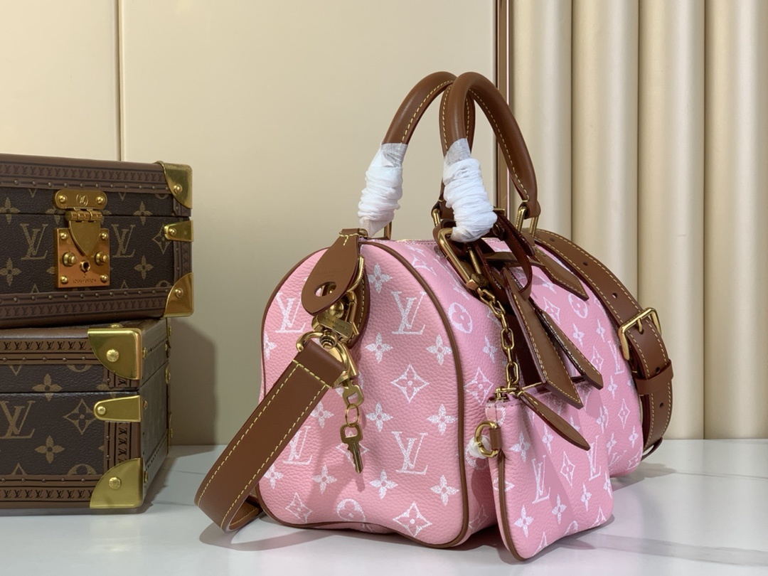 【SPEEDY BANDOULIÈRE25 手袋 】M24437 M13912 M15287粉色/棕本款