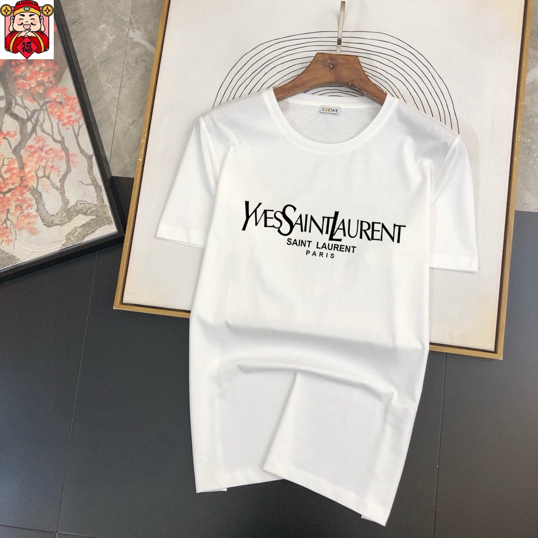 Saint Laurent 品牌【YSL圣罗兰】(胖子福音) 男士休闲短袖T恤 2025春夏新品