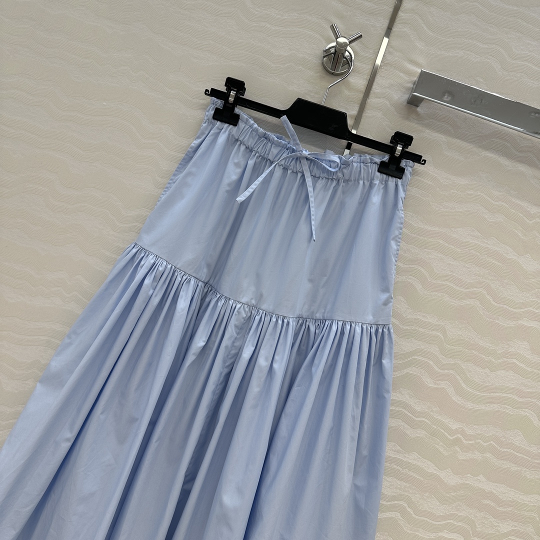 P621 High-Waisted Dress: Quantified Cotton, Classic Design, Detailed Craftsmanship - 图片 2
