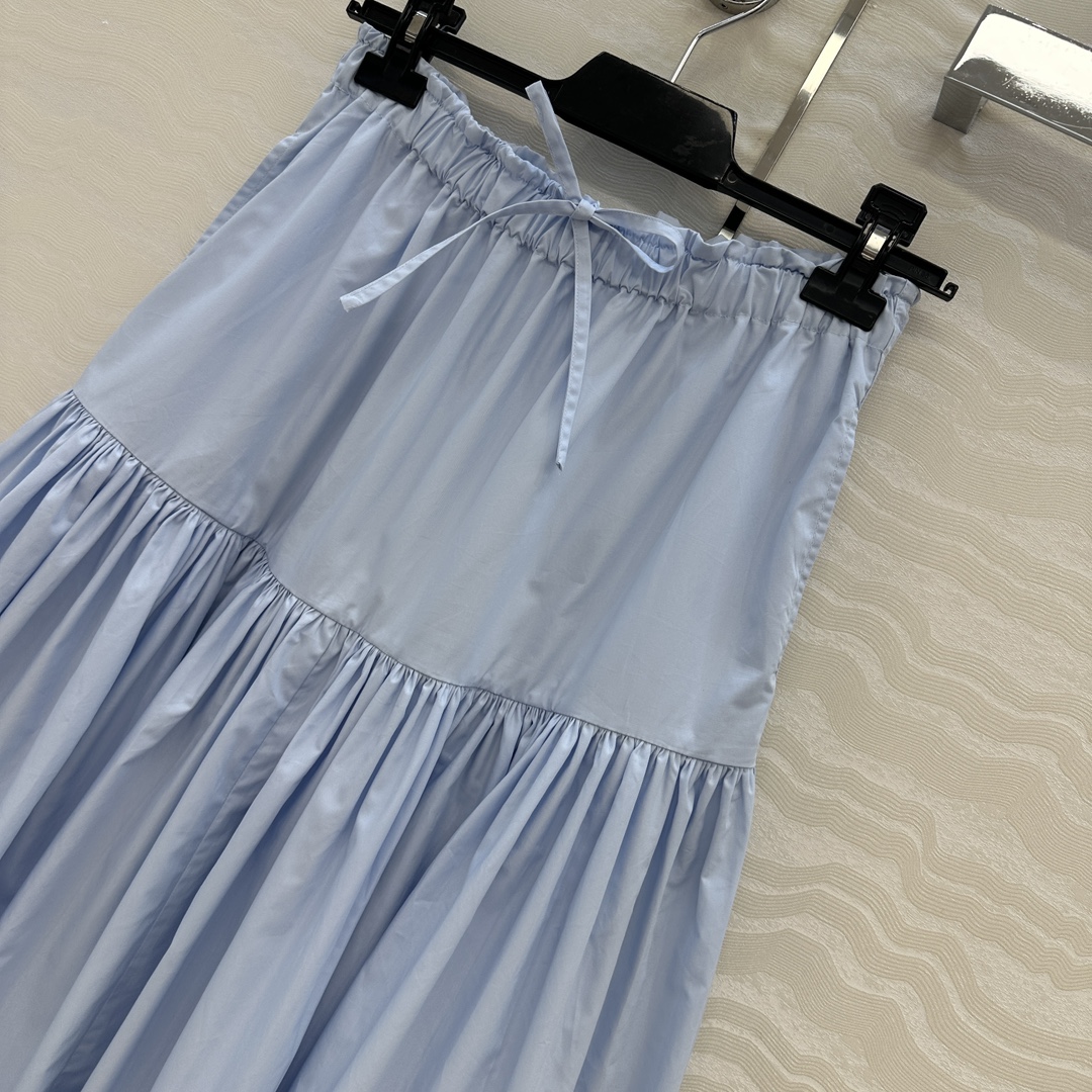 P621 High-Waisted Dress: Quantified Cotton, Classic Design, Detailed Craftsmanship - 图片 3