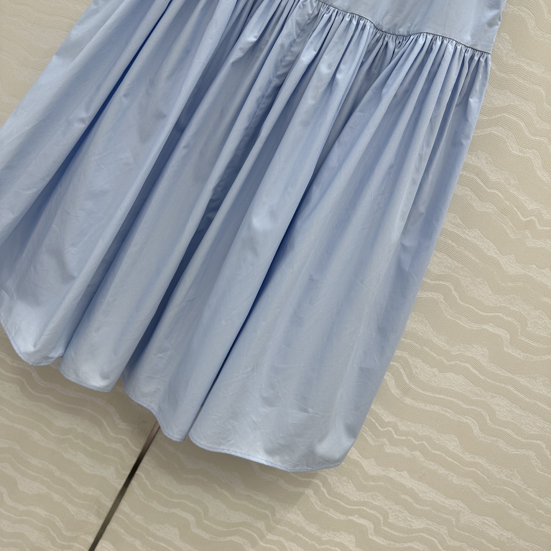 P621 High-Waisted Dress: Quantified Cotton, Classic Design, Detailed Craftsmanship - 图片 7