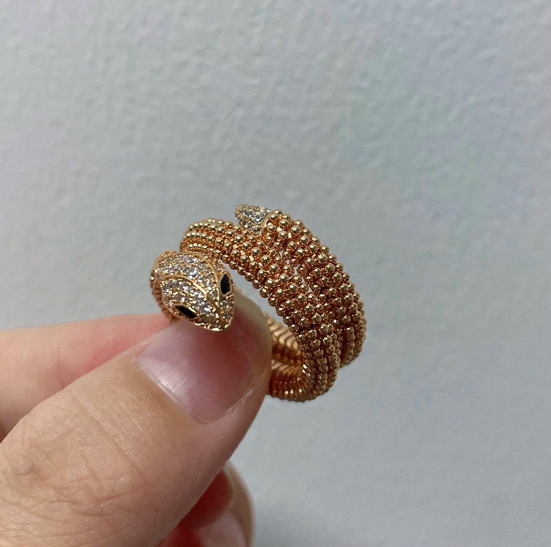 NO:634330,BV New Spirit Snake Series Bead Ring Rose Gold Spot 6# 7# 8#, 88270, Bottega Veneta, Cartier High-End Jewelry19860909BV 新款灵蛇系列 珠珠戒  玫瑰金现货6# 7# 8#,88270,,bottega veneta,卡迪亚高端饰品,Jewelry